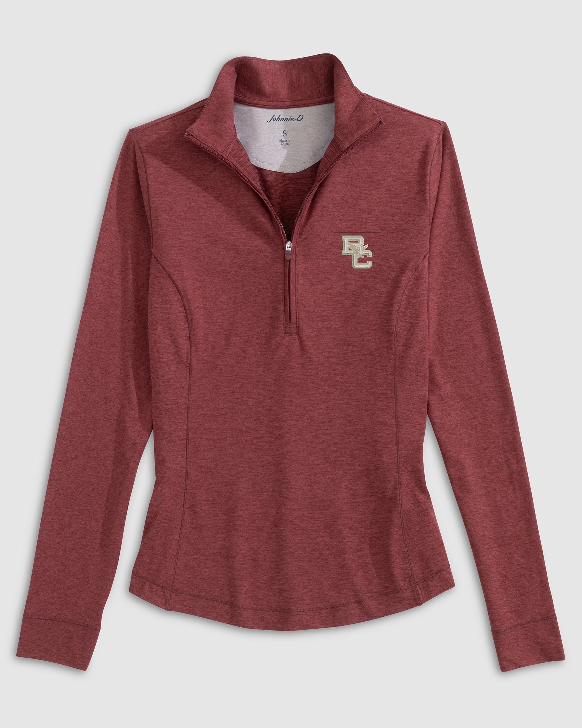 Women's Boston College Susie Performance 1/4 Zip - Heritage Logo - Image 3