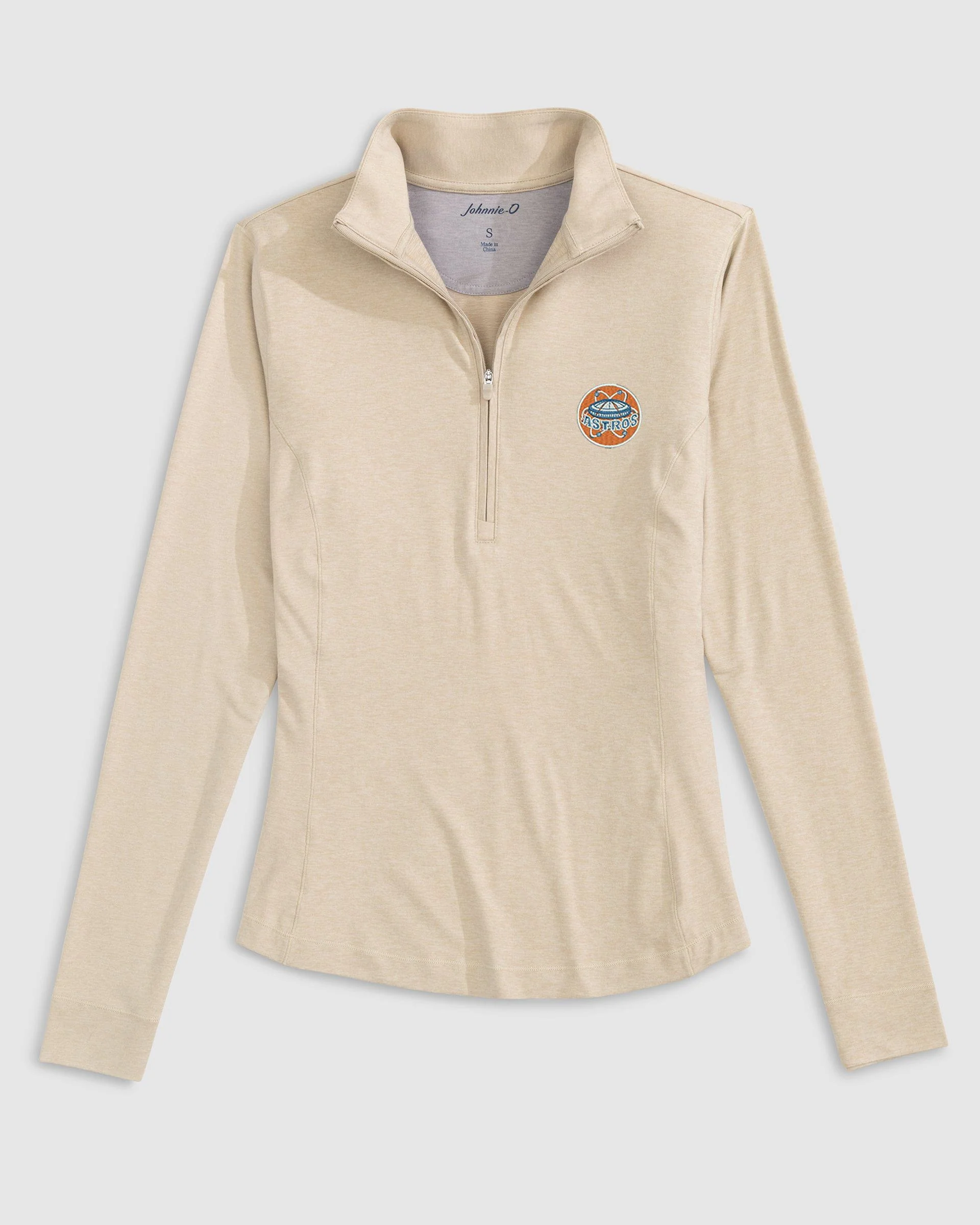 Women's Houston Astros Susie Performance 1/4 Zip - Cooperstown Logo - Image 2