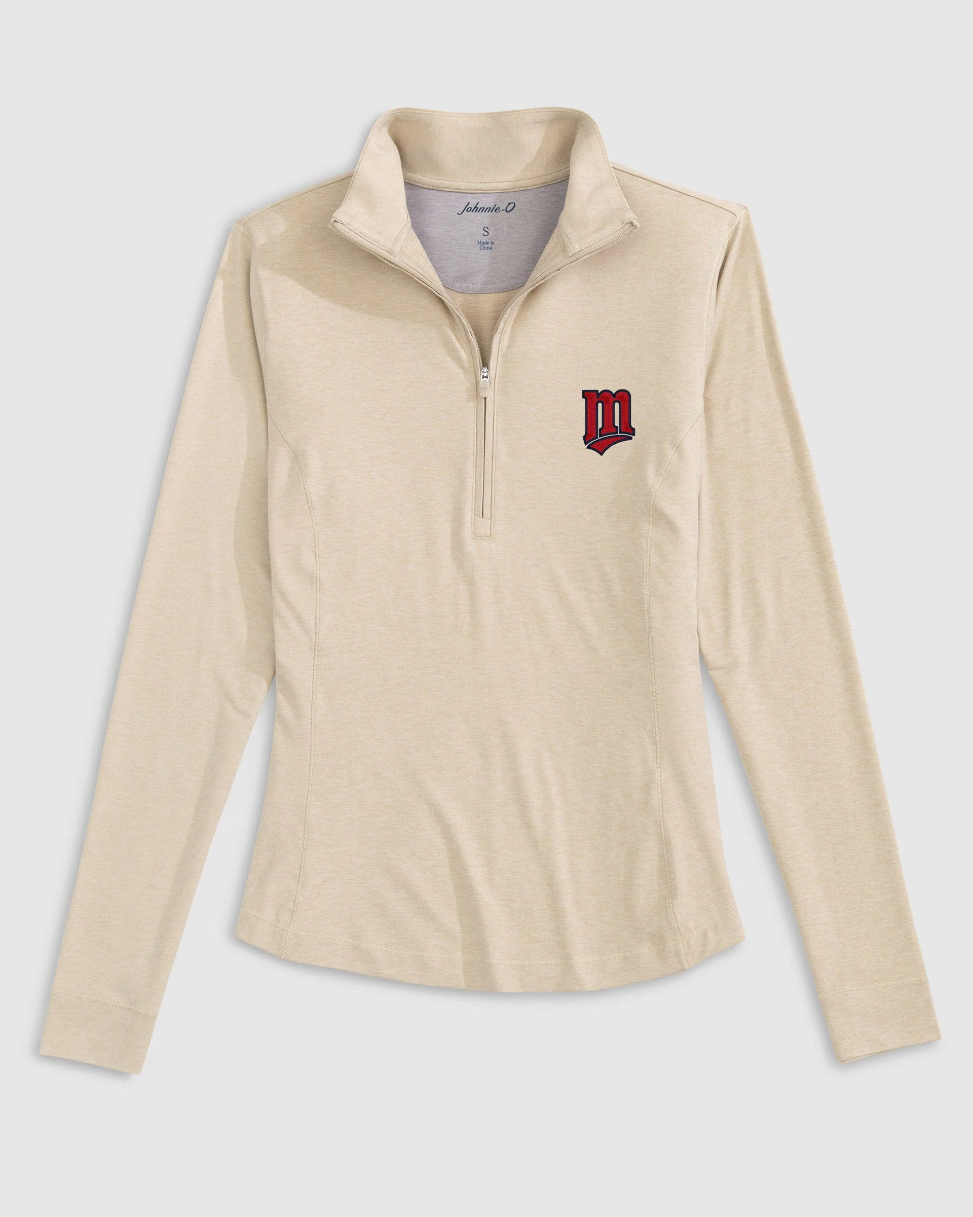 Women's Minnesota Twins Susie Performance 1/4 Zip - Cooperstown Logo - Image 3