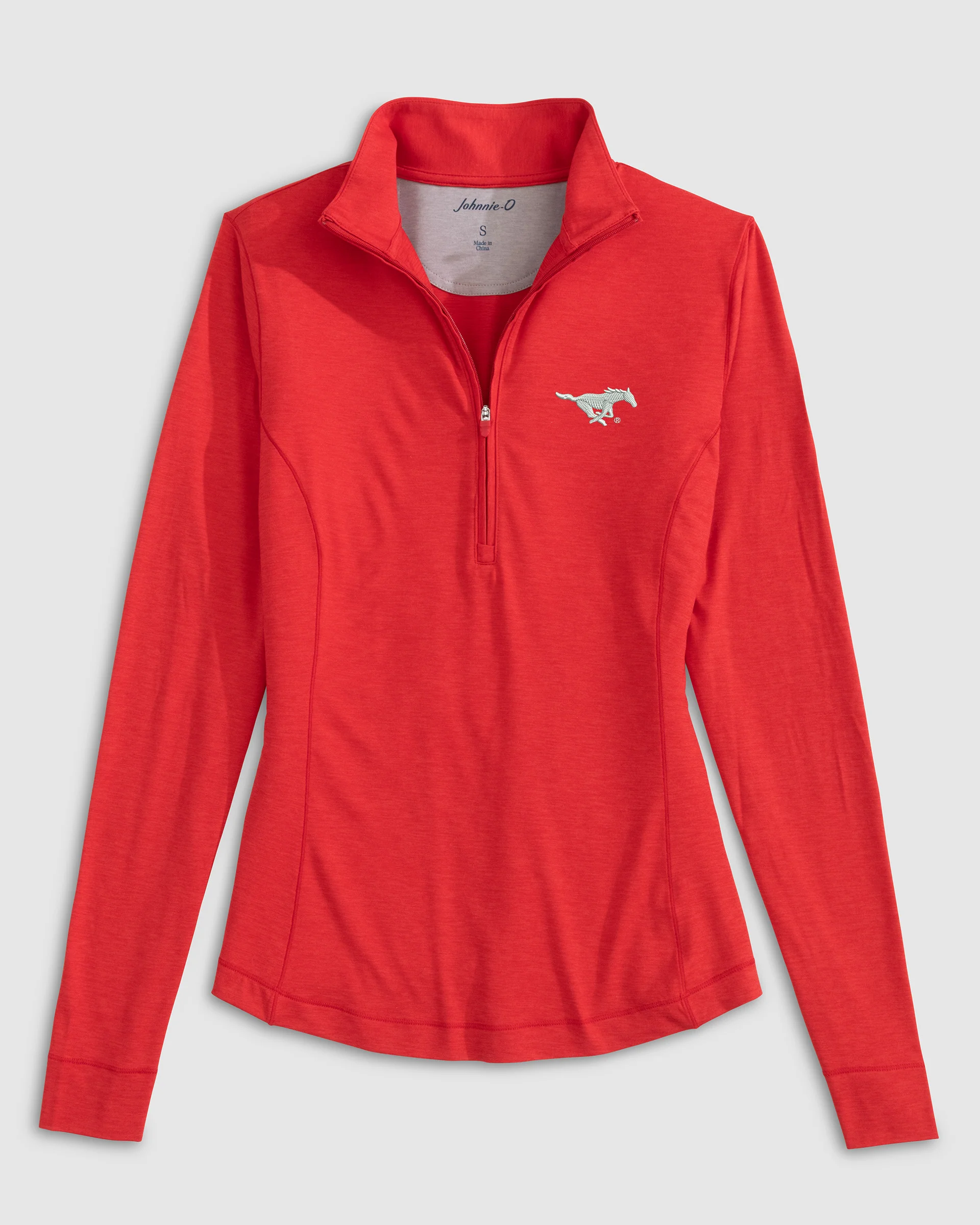Women's Southern Methodist Susie Performance 1/4 Zip - Image 2