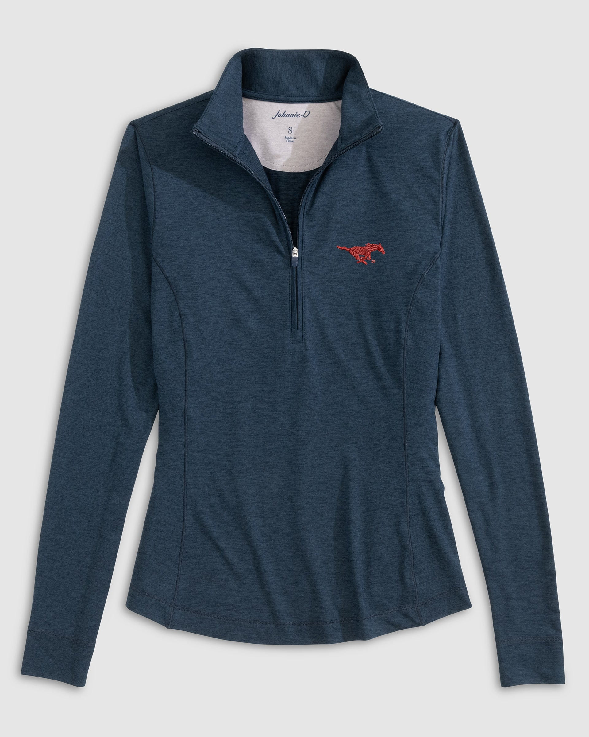 Women's Southern Methodist Susie Performance 1/4 Zip - Image 3