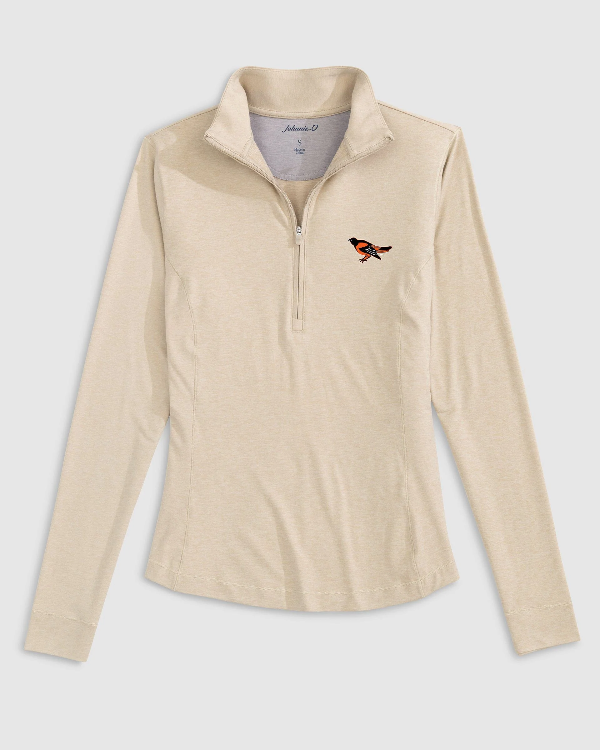Women's Baltimore Orioles Susie Performance 1/4 Zip - Cooperstown Logo - Image 2