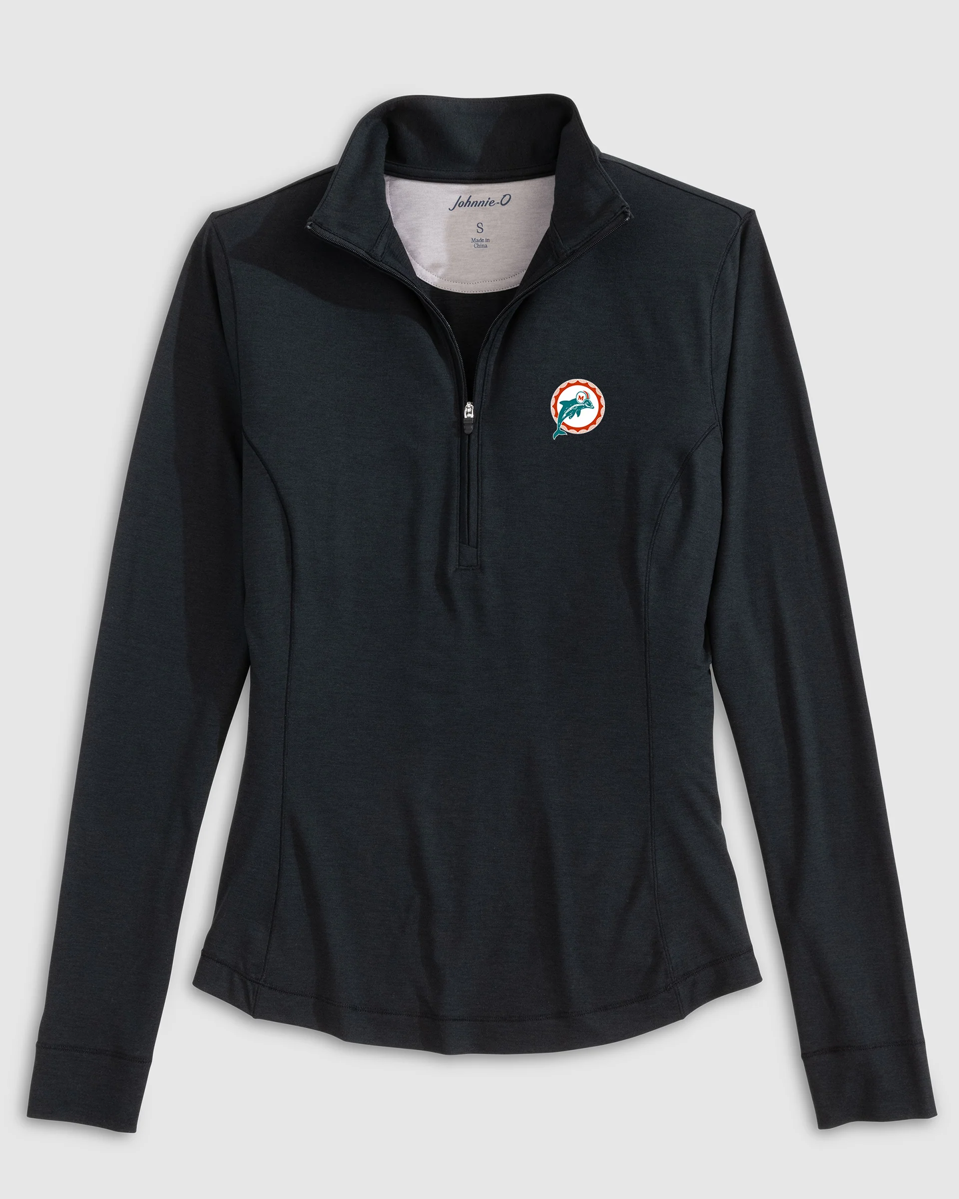 Women's Miami Dolphins Susie Performance 1/4 Zip - Classic Logo