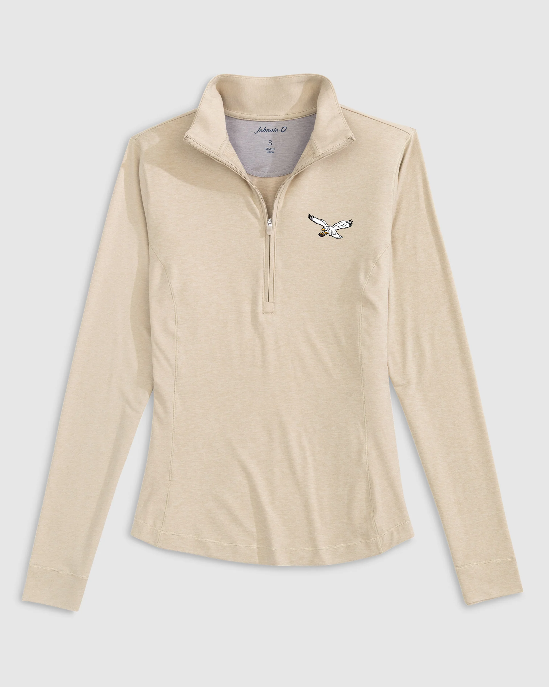 Women's Philadelphia Eagles Susie Performance 1/4 Zip - Classic Logo - Image 3
