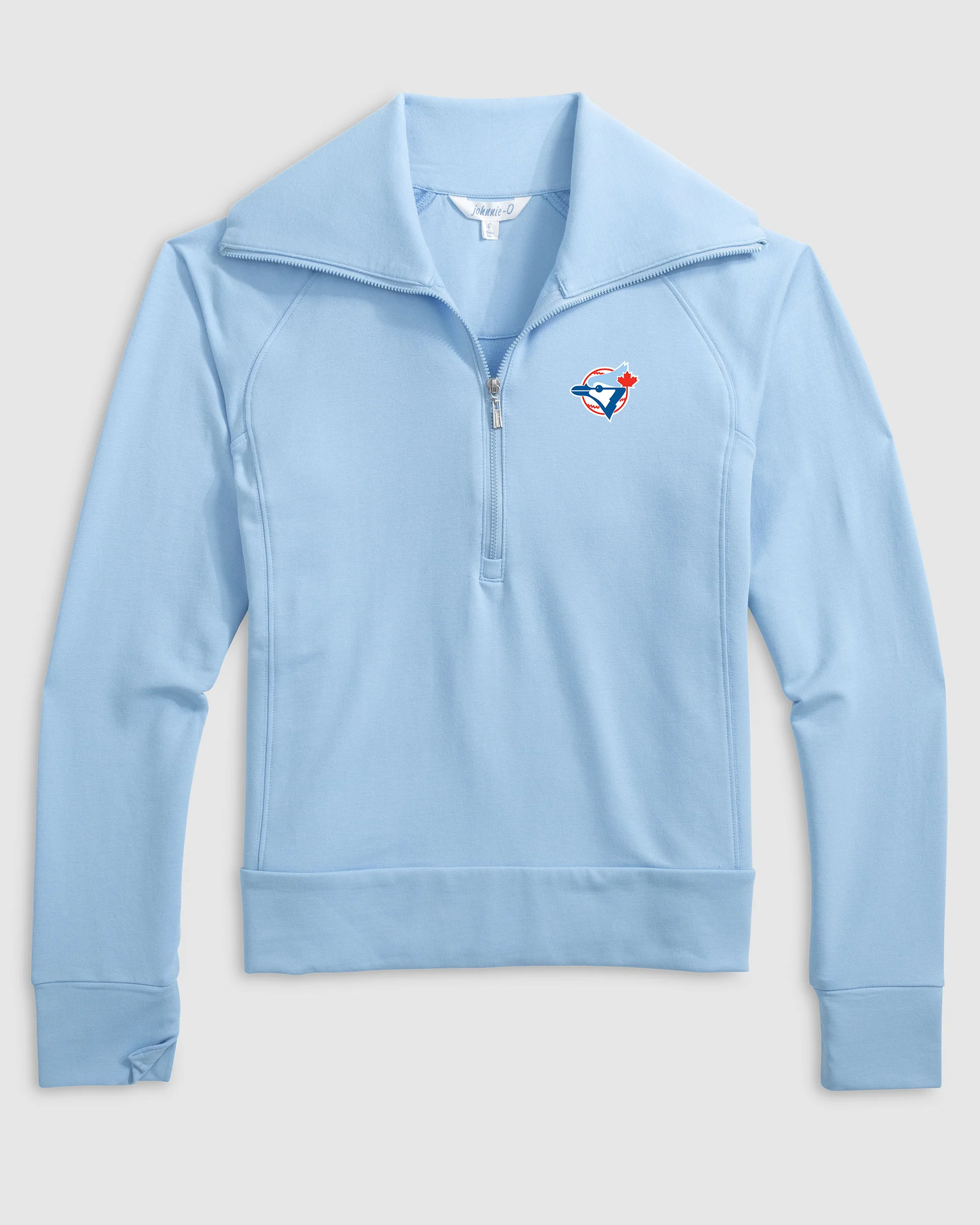 Women's Toronto Blue Jays Eliza 1/2 Zip - Cooperstown Logo - Image 2