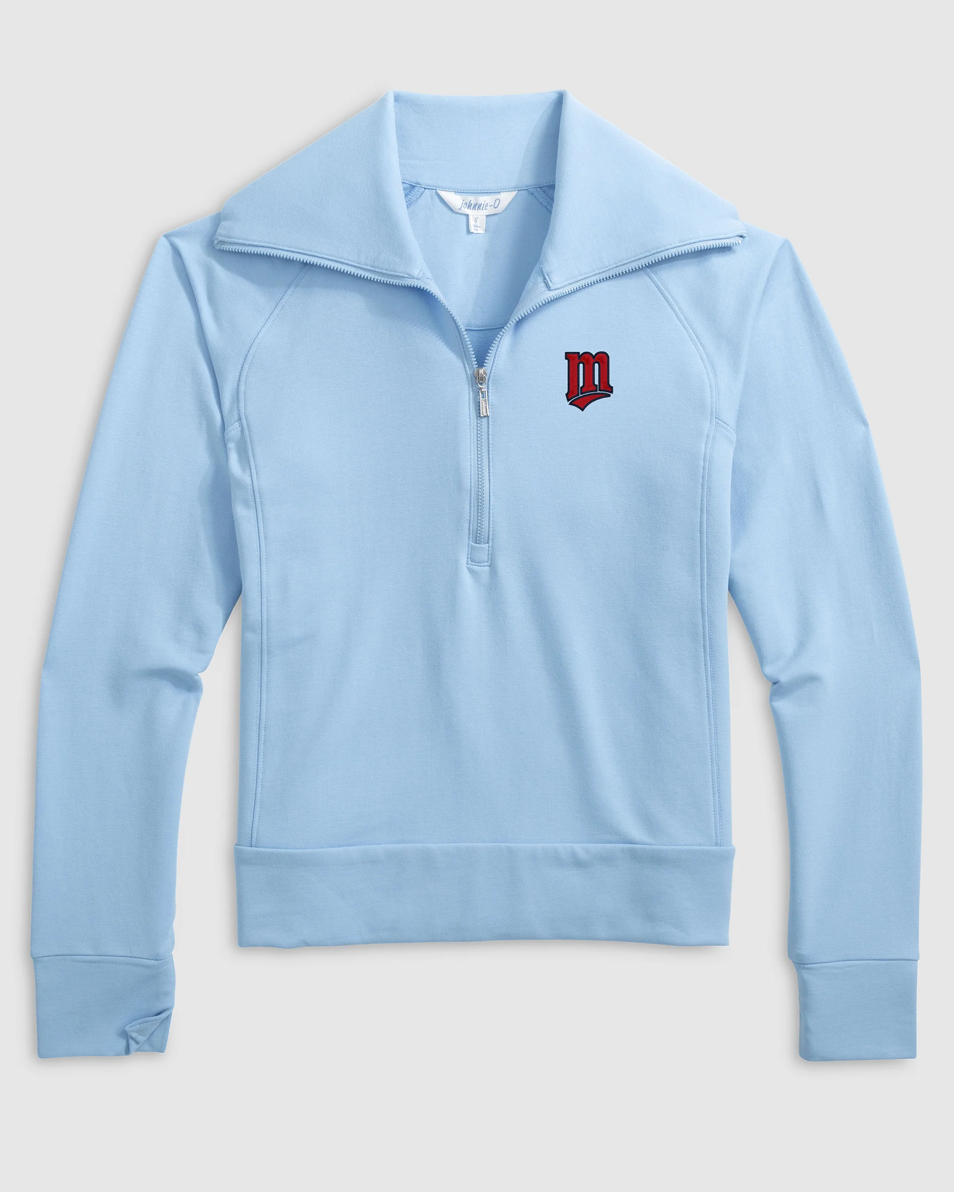 Women's Minnesota Twins Eliza 1/2 Zip - Cooperstown Logo