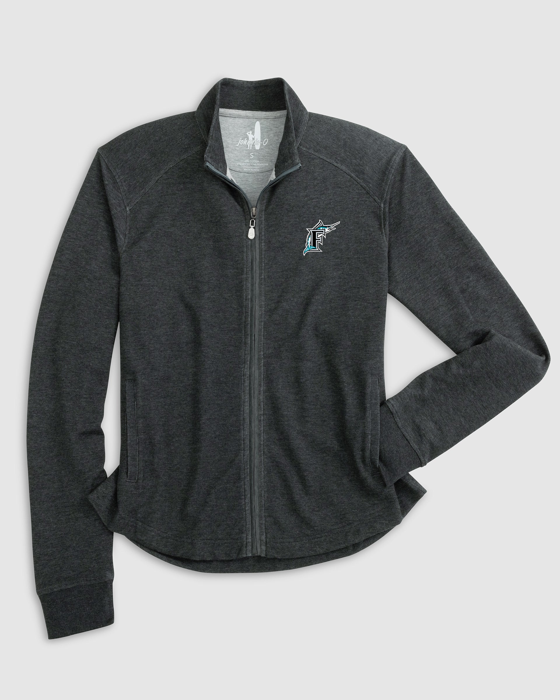 Women's Miami Marlins Tomi Full Zip Jacket - Cooperstown Logo