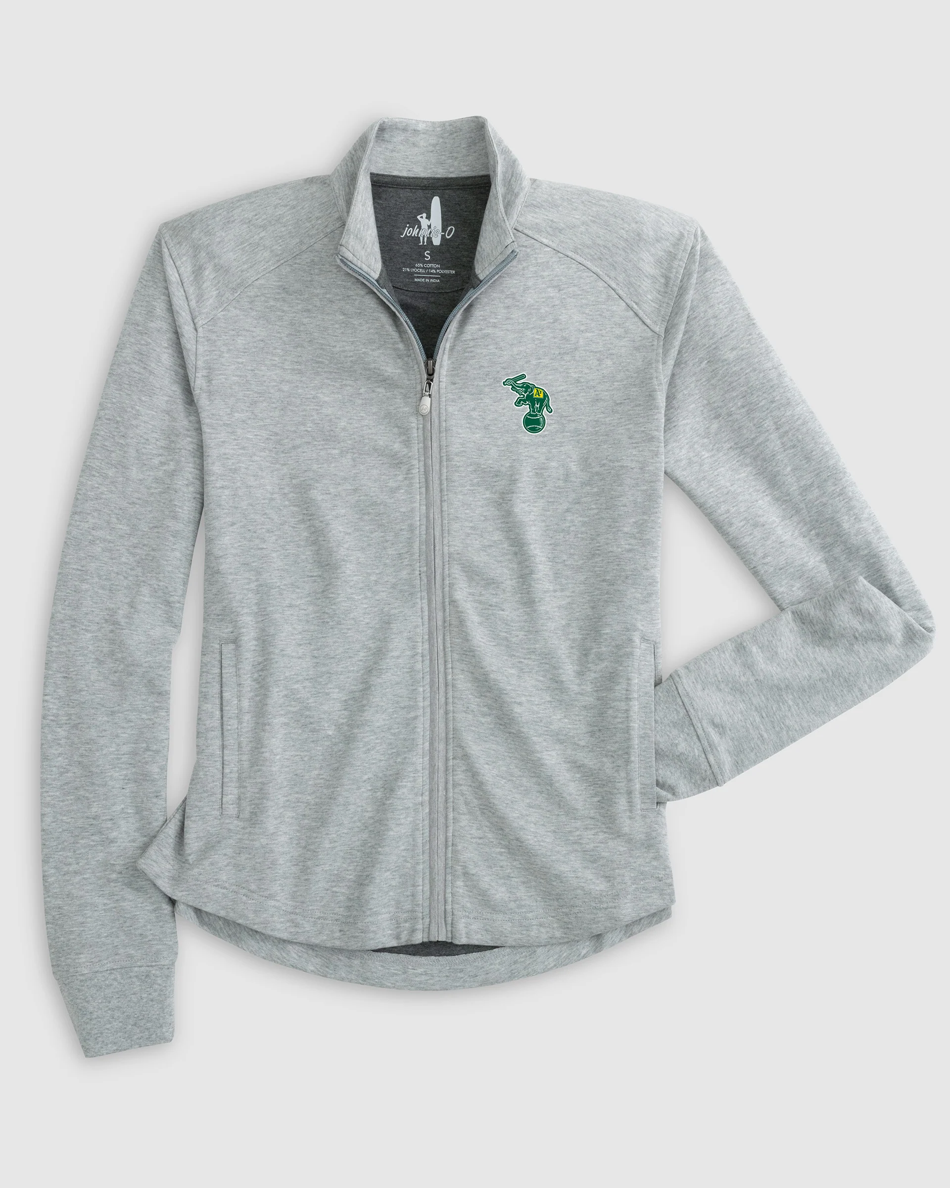 Women's Oakland A'S Tomi Full Zip Jacket - Cooperstown Logo - Image 2