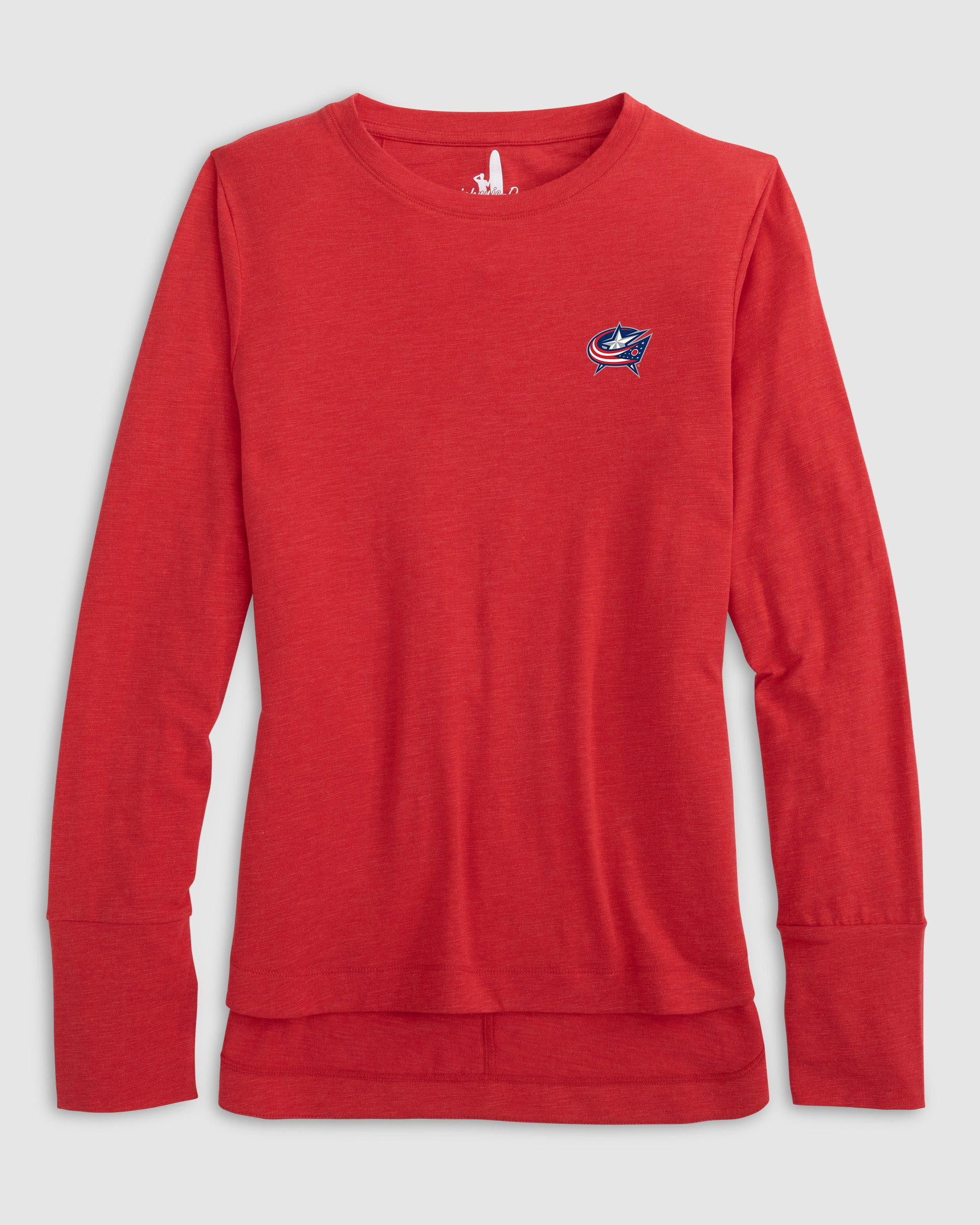 Women's Columbus Blue Jackets Valerie Long Sleeve Tee - Image 3