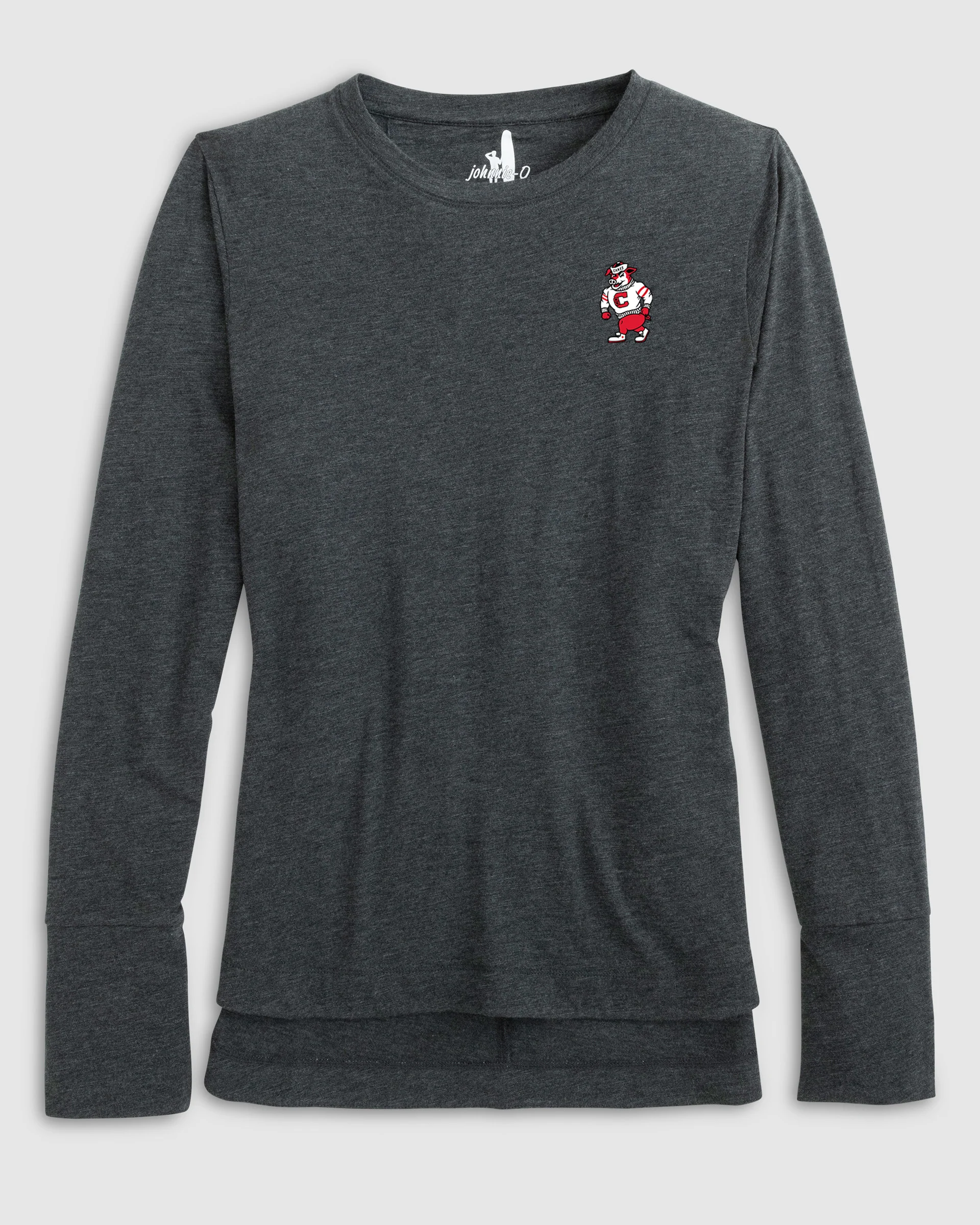 Women's Carolina Hurricanes Valerie Long Sleeve Tee - Struttin' Stormy Logo - Image 2