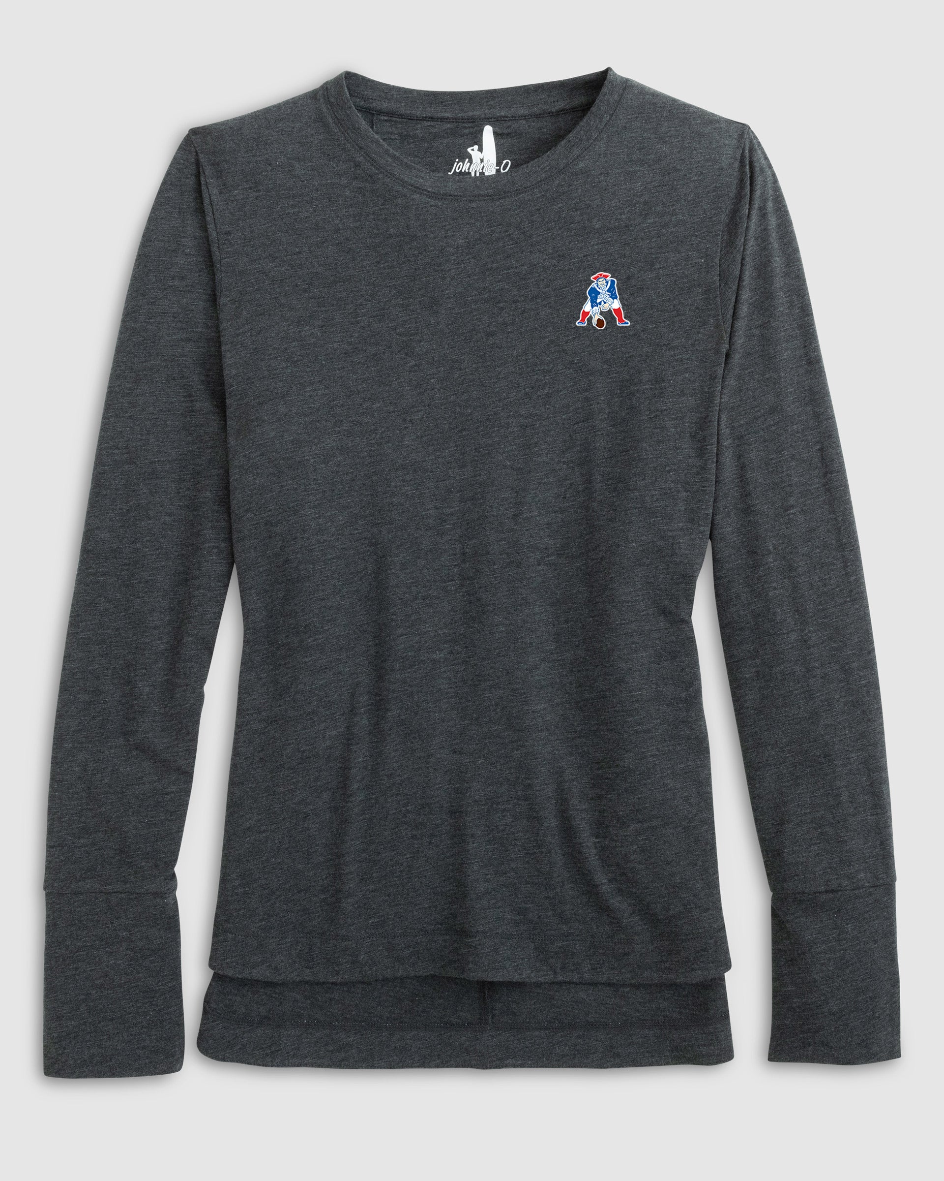 Women's New England Patriots Valerie Long Sleeve Tee - Classic Logo - Image 3