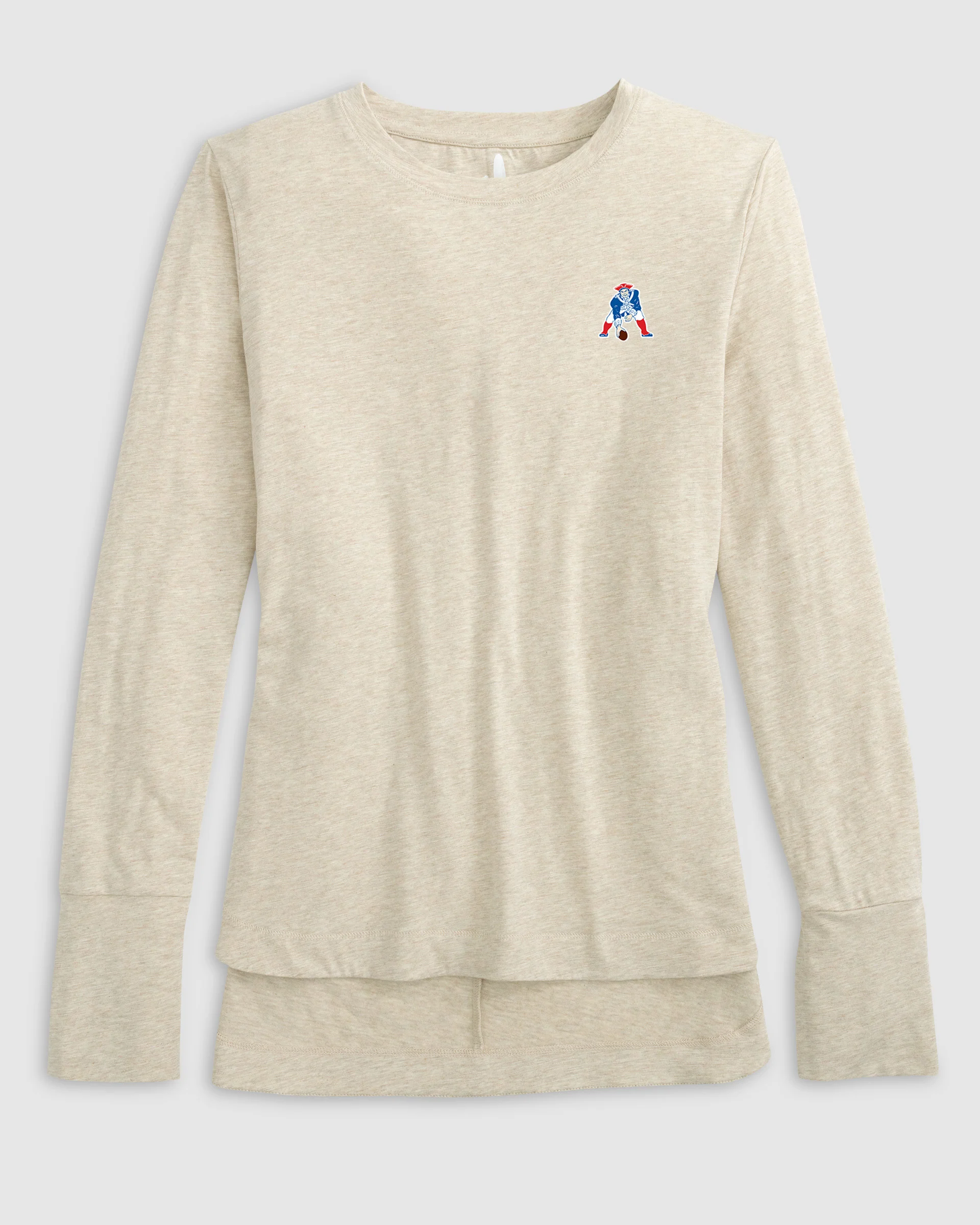 Women's New England Patriots Valerie Long Sleeve Tee - Classic Logo - Image 4