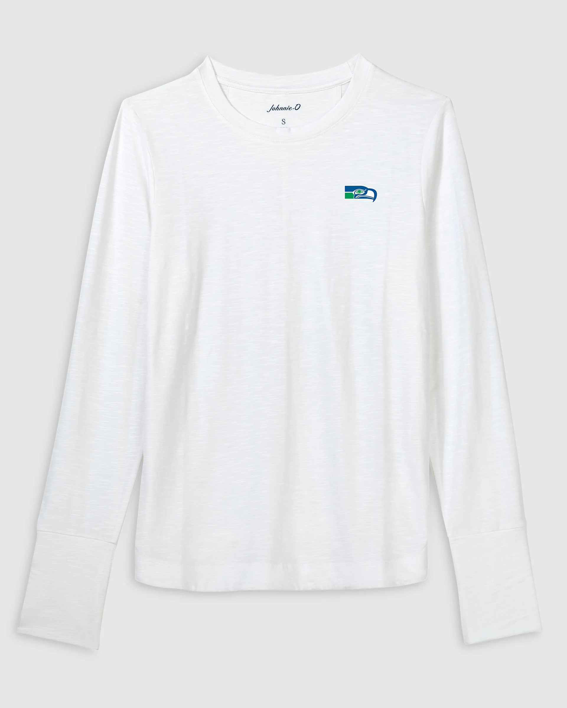 Women's Seattle Seahawks Valerie Long Sleeve Tee - Classic Logo - Image 4