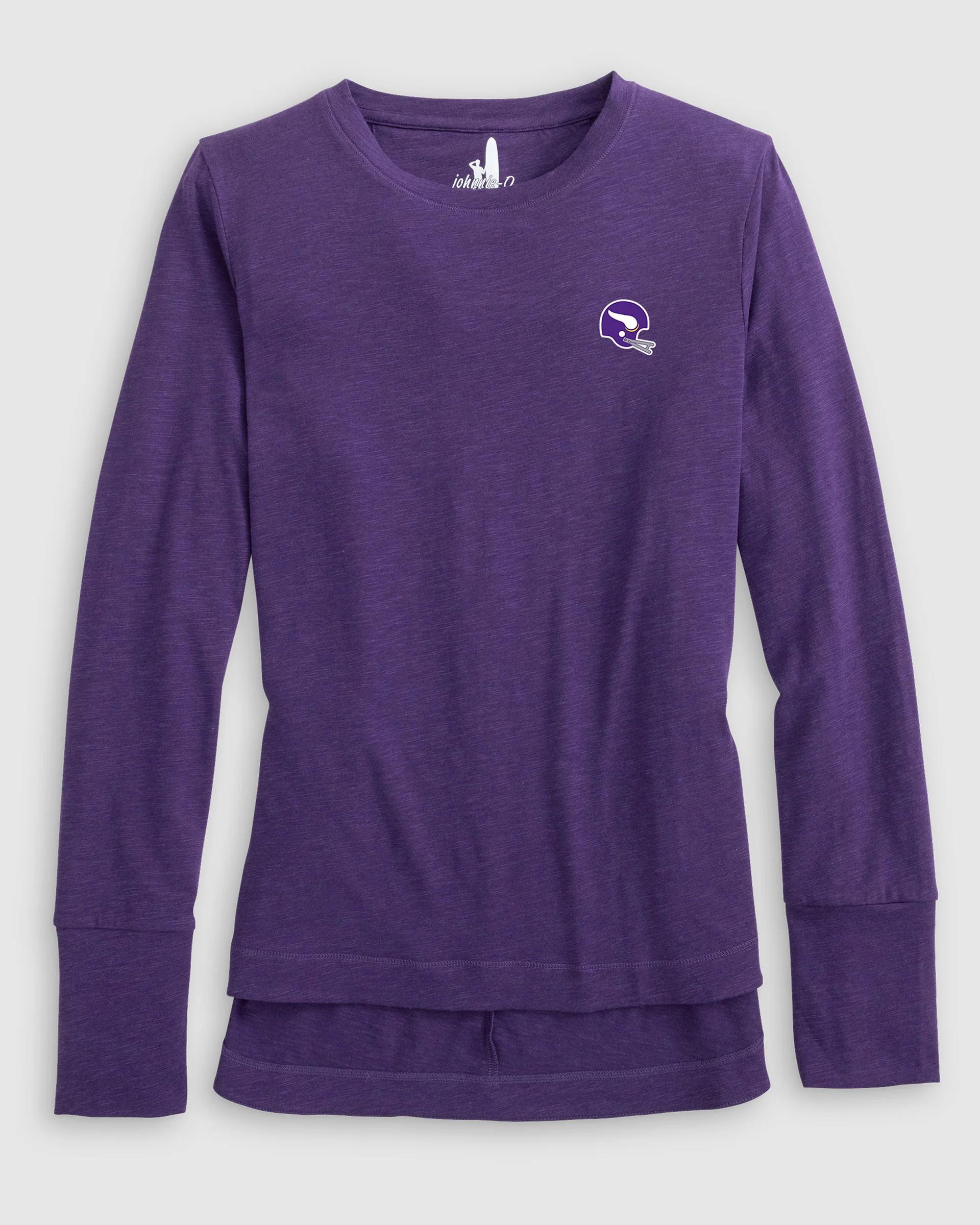 Women's Minnesota Vikings Valerie Long Sleeve Tee - Classic Logo