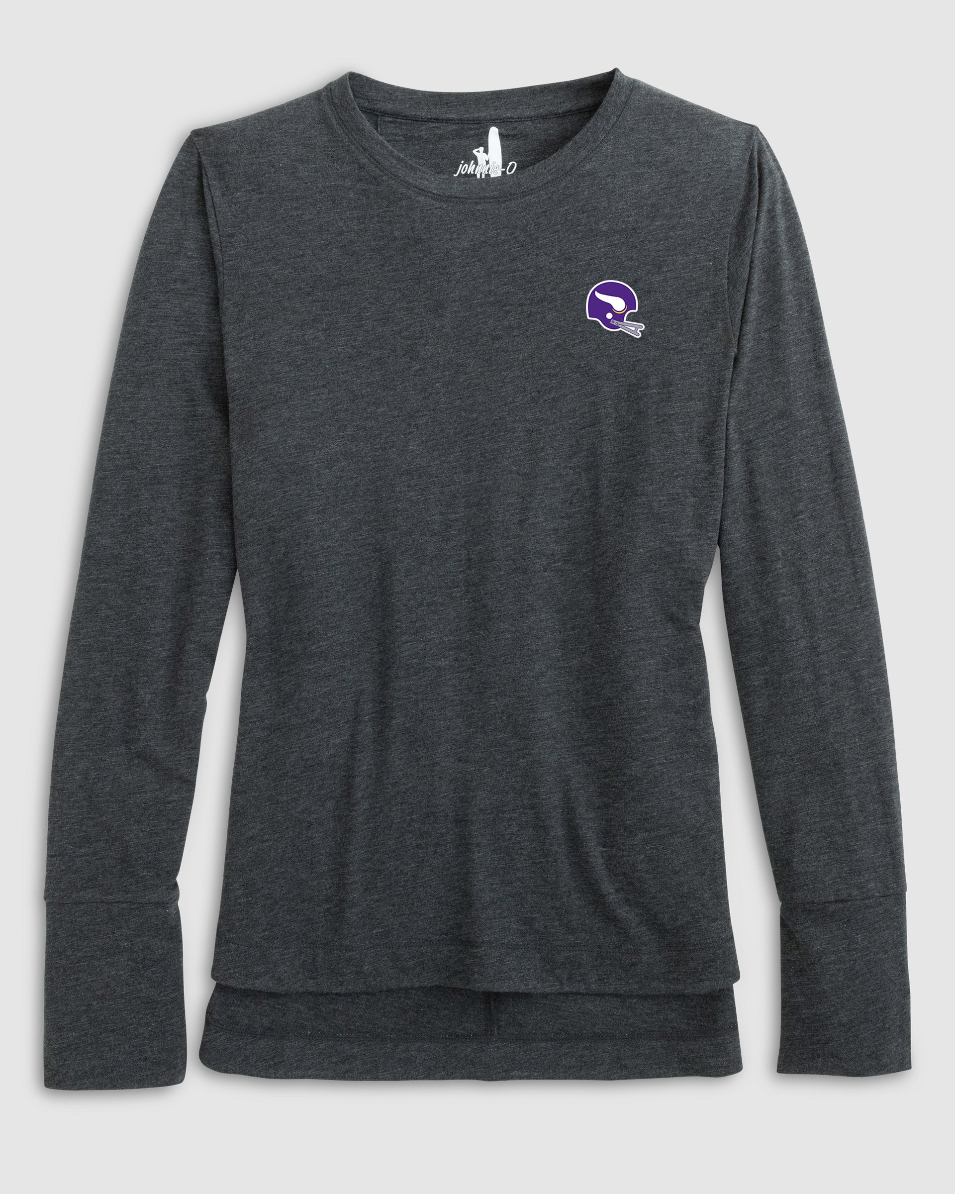 Women's Minnesota Vikings Valerie Long Sleeve Tee - Classic Logo - Image 2