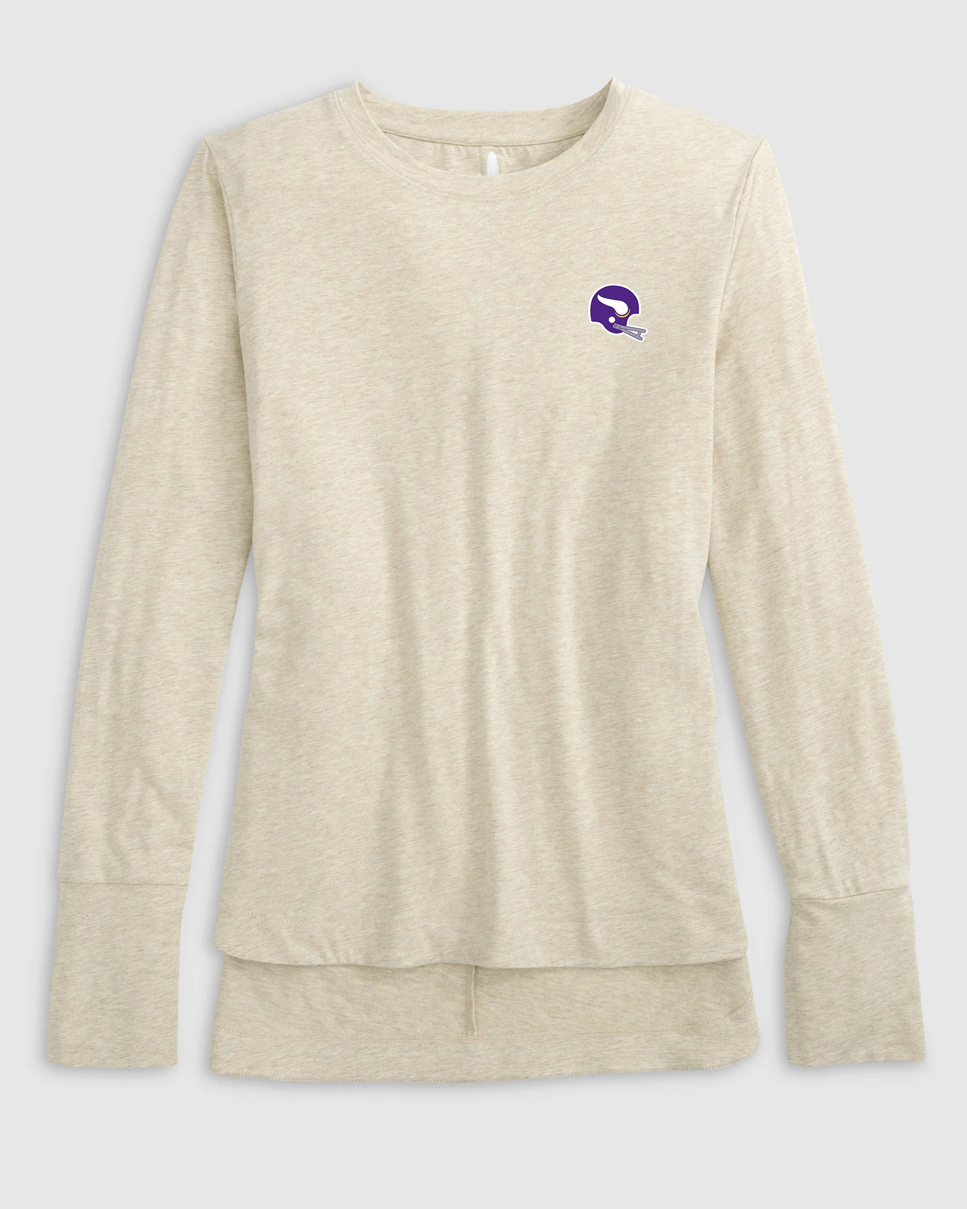 Women's Minnesota Vikings Valerie Long Sleeve Tee - Classic Logo - Image 3
