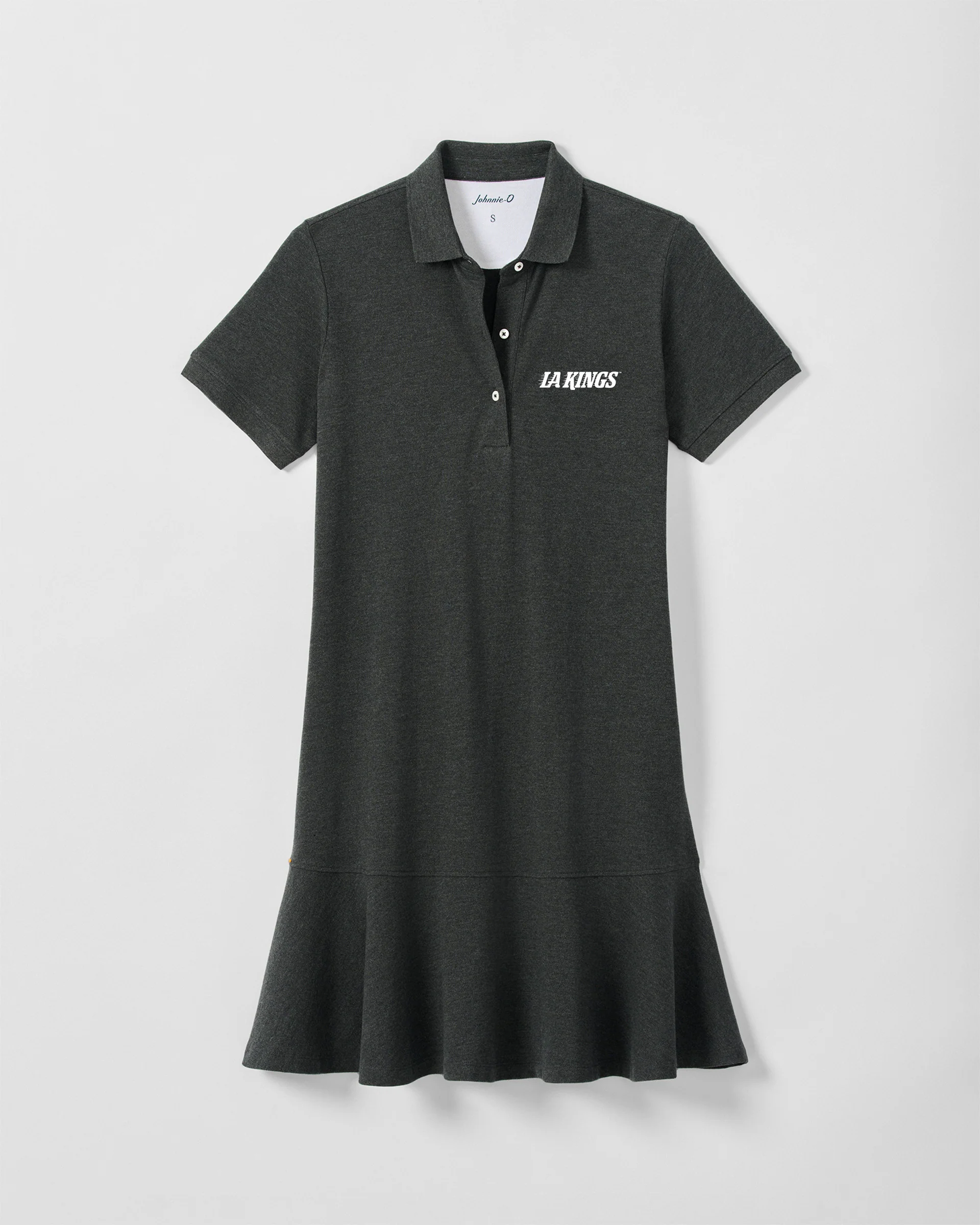 Women's Los Angeles Kings Janie Pique Mini Polo Dress - Kings Text Logo