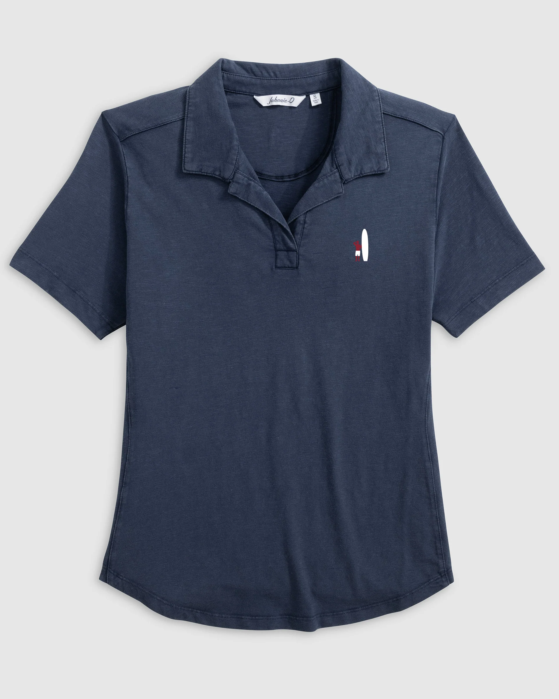 Women's Coastal Wash Polo - Two Tone Surfer Logo