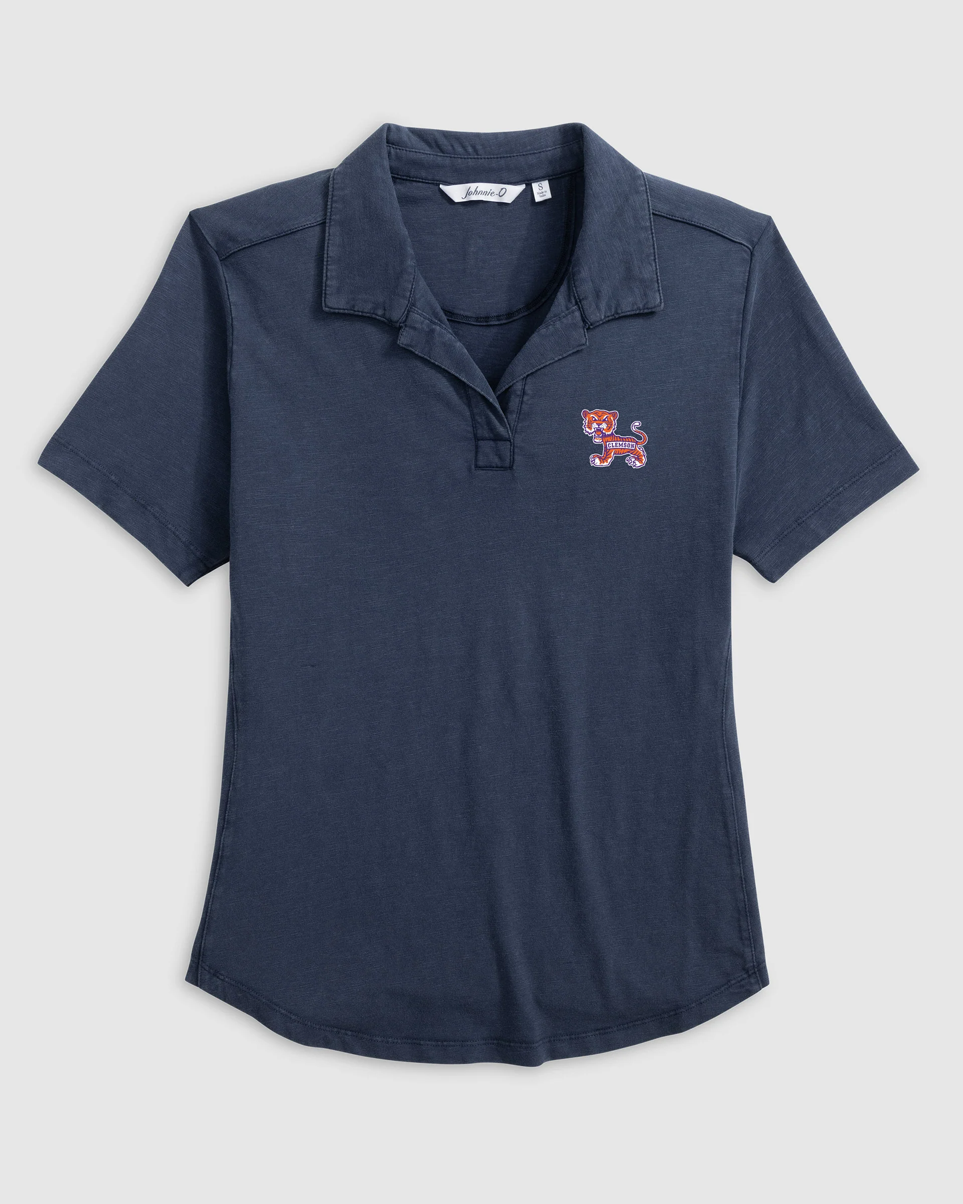 Women's Clemson University Coastal Wash Polo - Vault Logo - Image 4