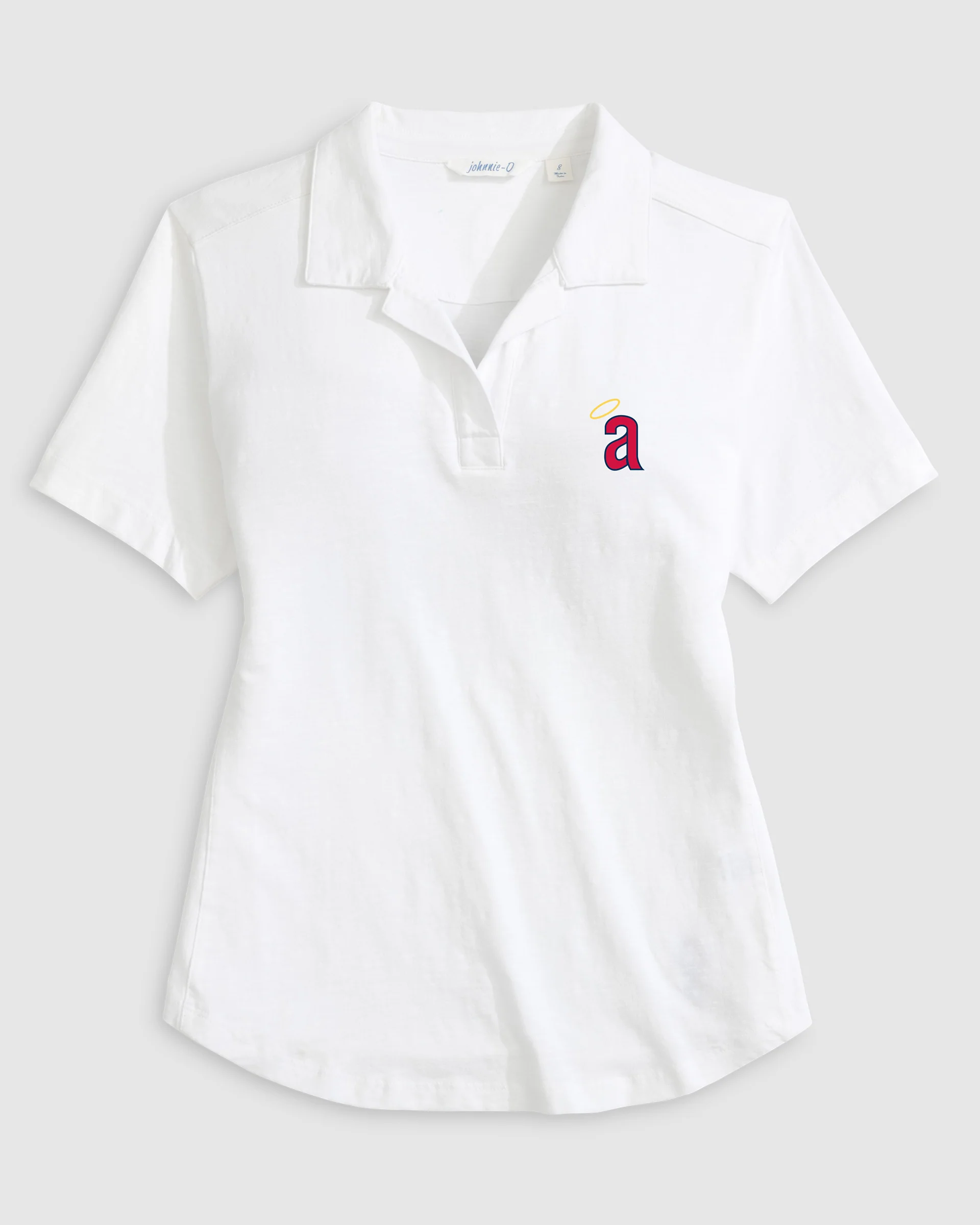 Women's Los Angeles Angels Coastal Wash Polo - Cooperstown Logo - Image 4