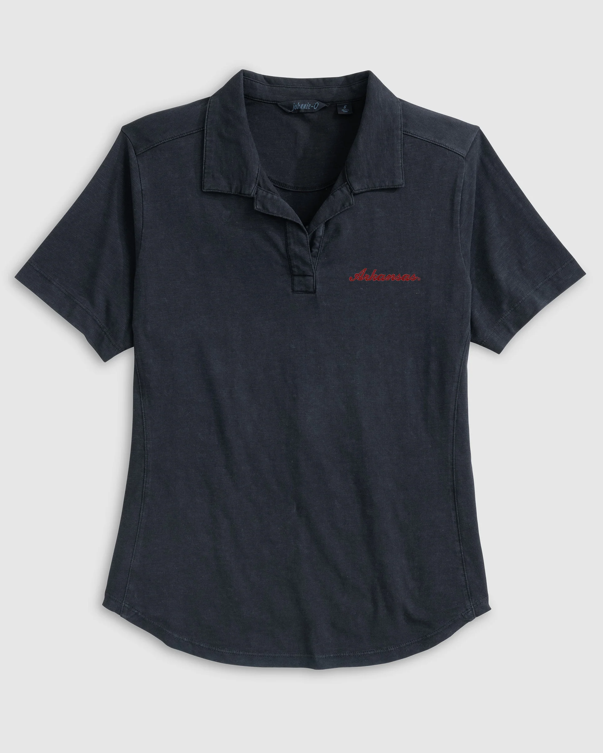 Women's University of Arkansas Script Coastal Wash Polo - Script Logo