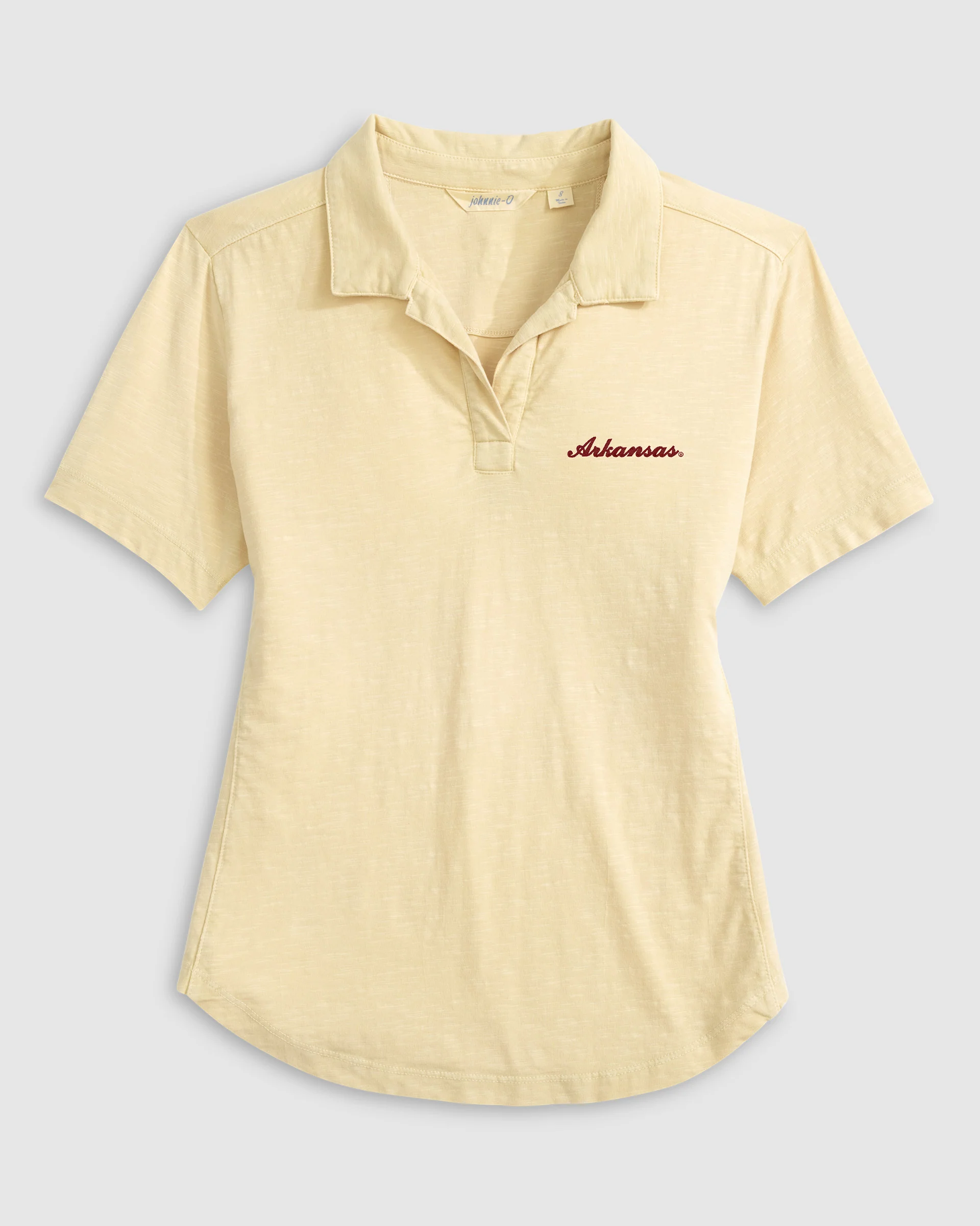 Women's University of Arkansas Script Coastal Wash Polo - Script Logo - Image 3