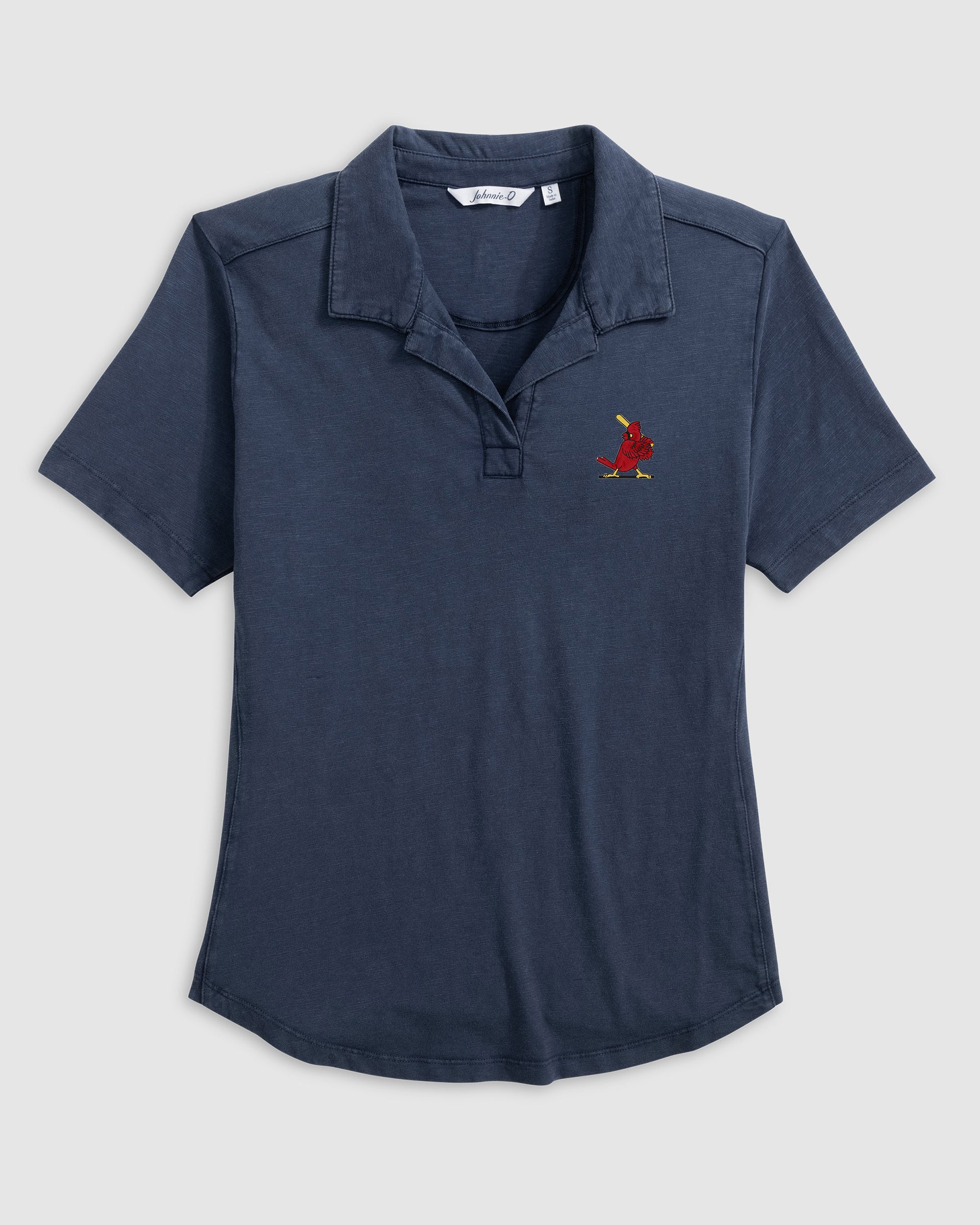 Women's St. Louis Cardinals Coastal Wash Polo - Cooperstown Logo