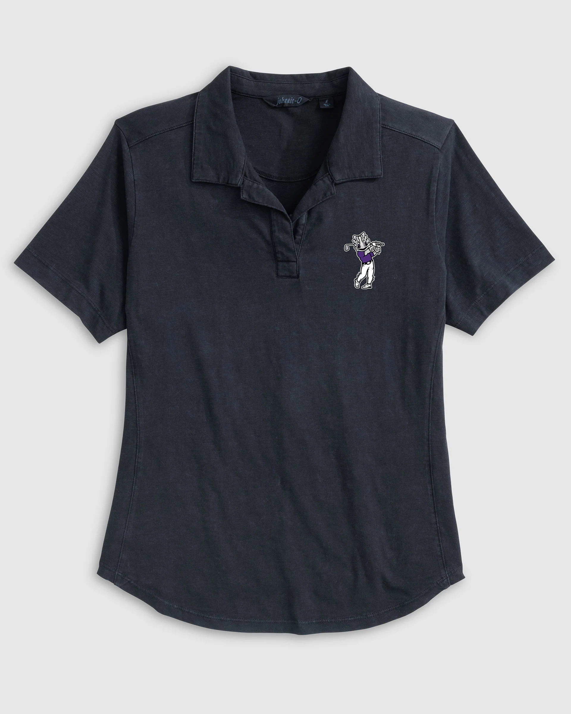 Women's Texas Christian University Coastal Wash Polo - Golf Logo - Image 2