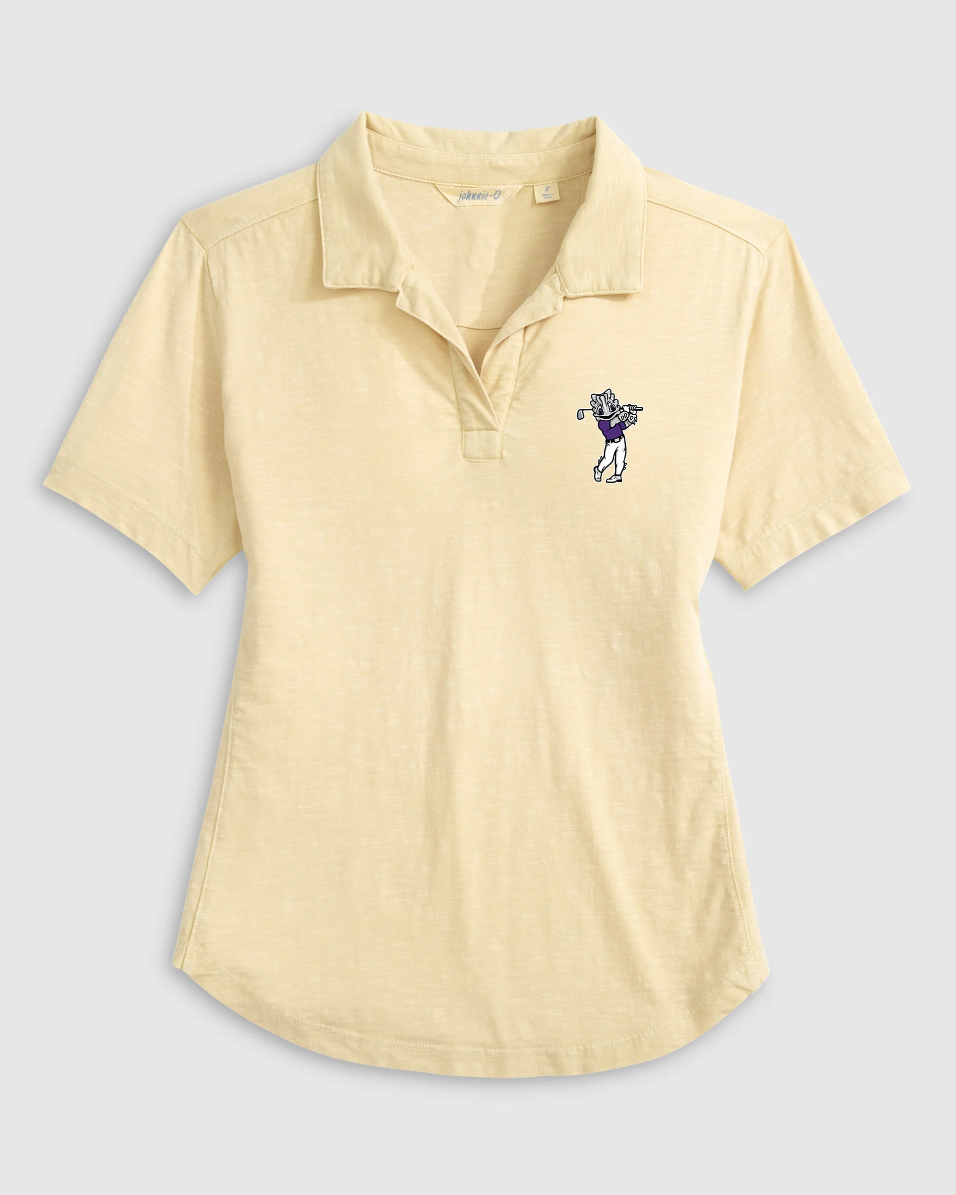 Women's Texas Christian University Coastal Wash Polo - Golf Logo - Image 4