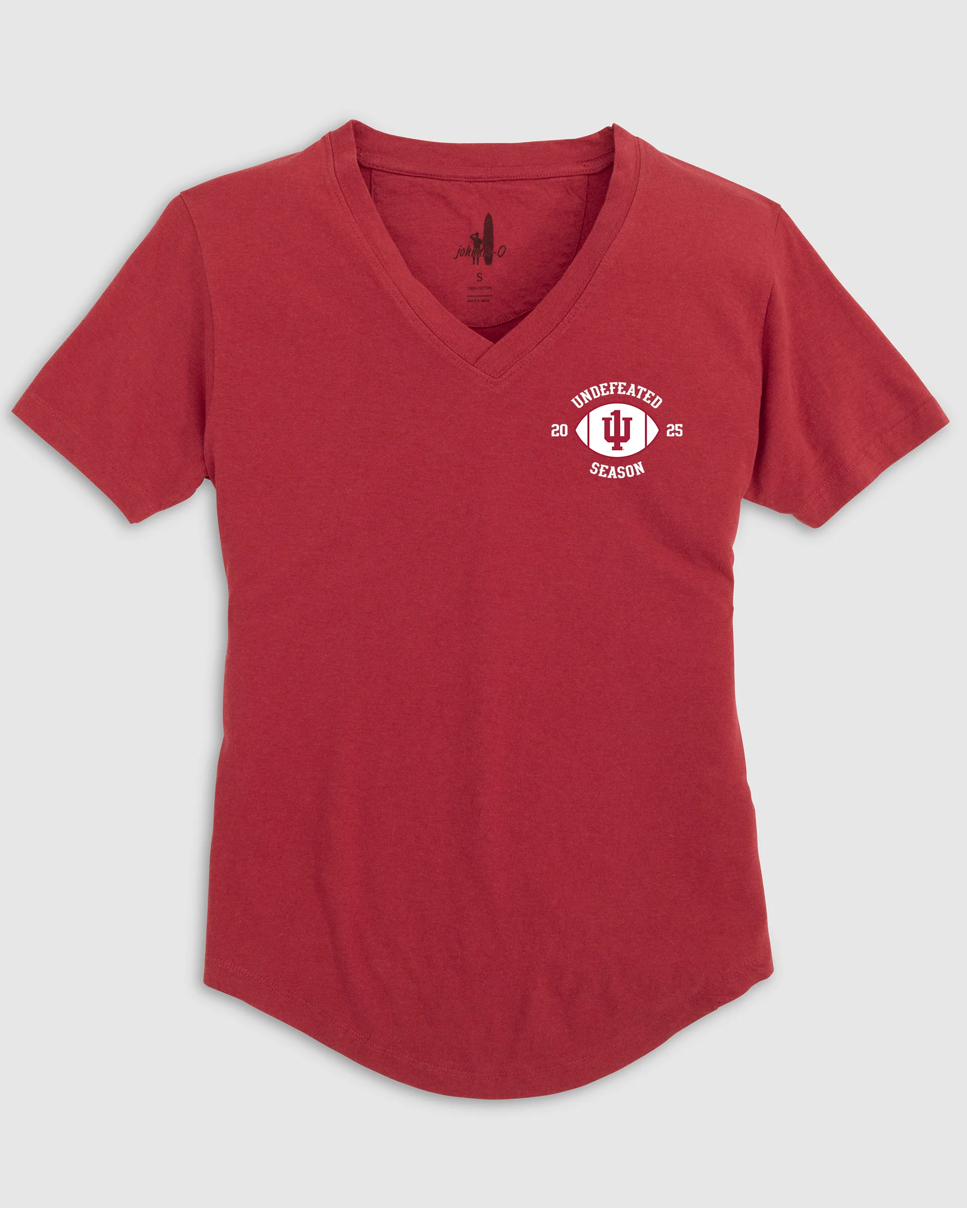 Women's Indiana Merediths V-Neck T-Shirt - Undefeated 2025 Logo