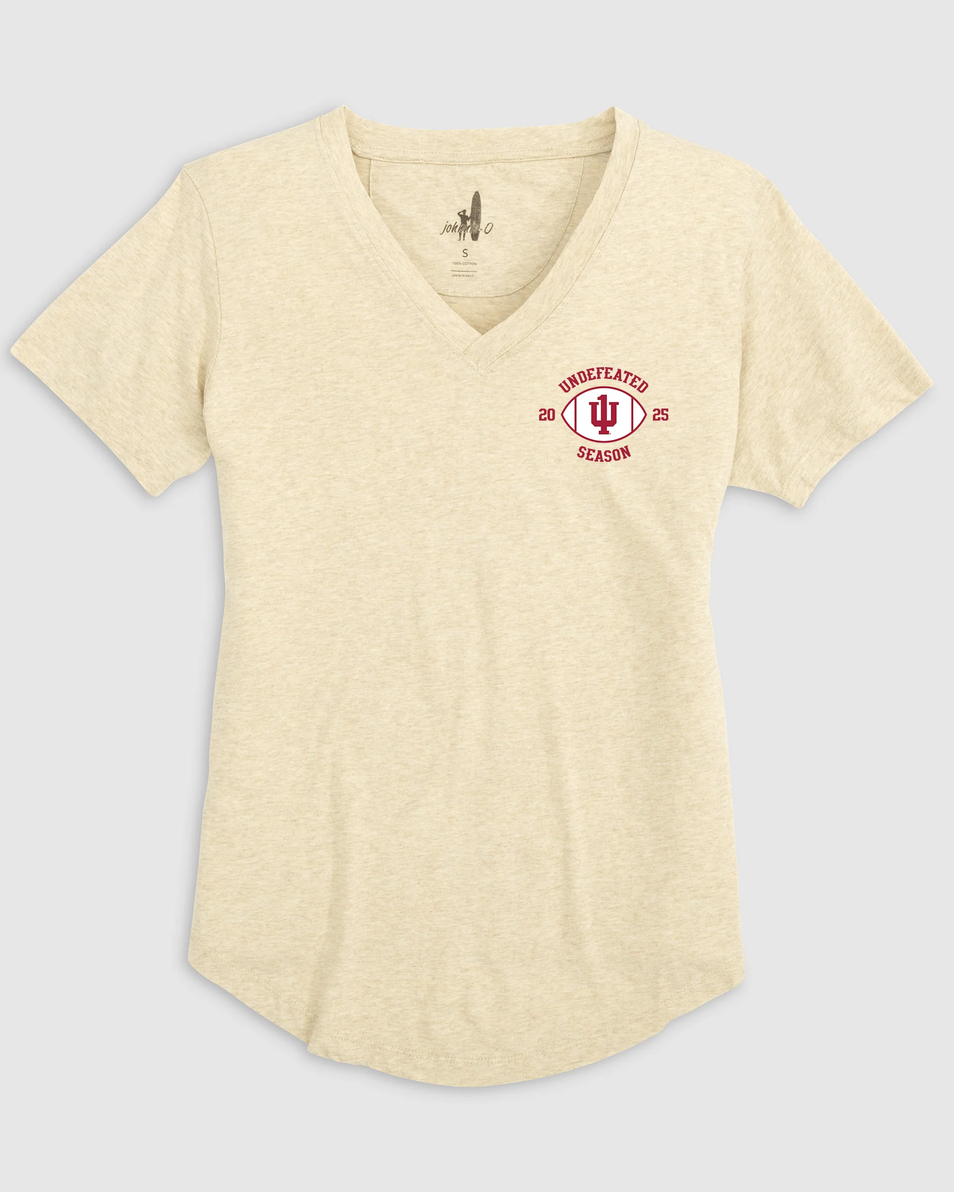 Women's Indiana Merediths V-Neck T-Shirt - Undefeated 2025 Logo - Image 3