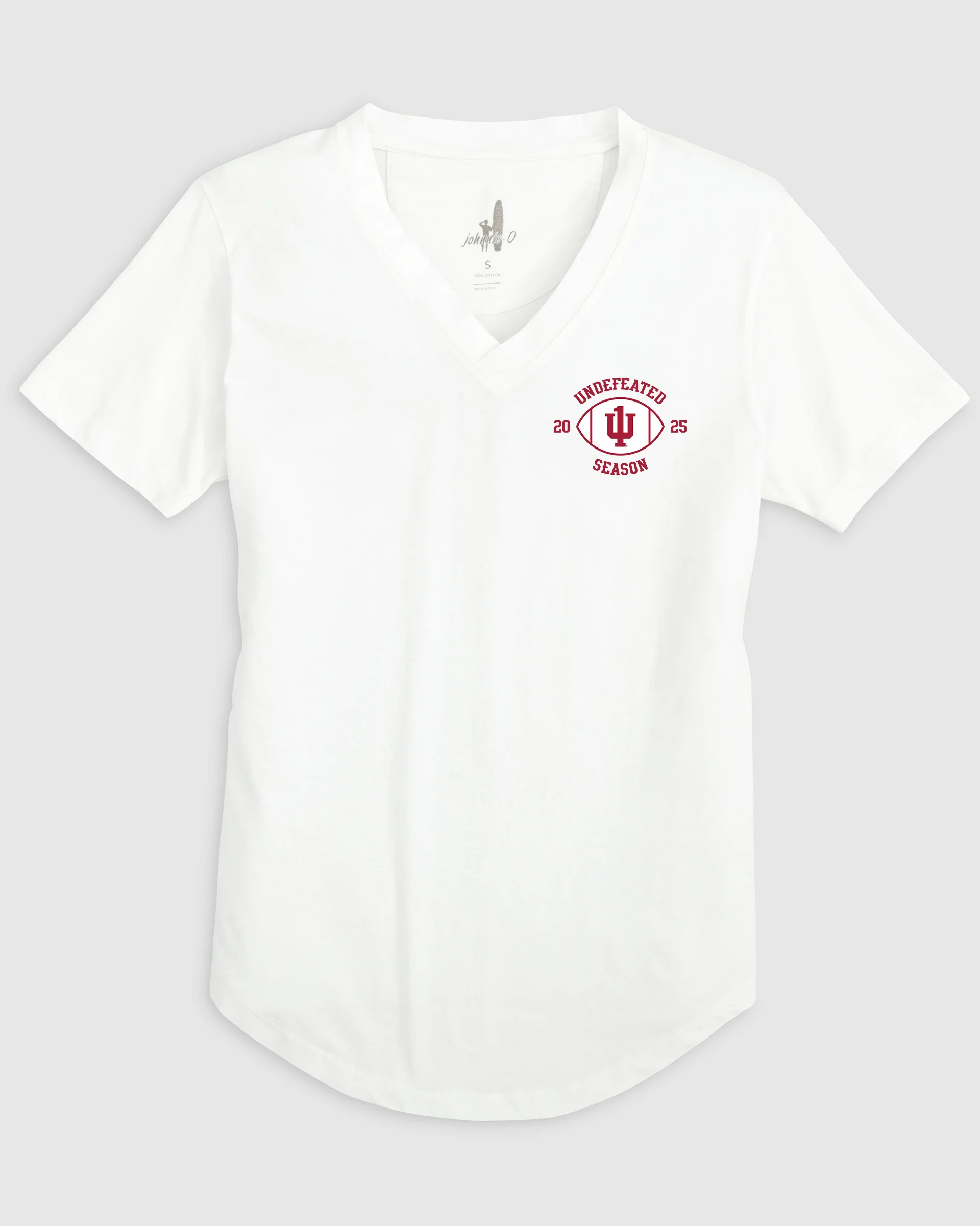 Women's Indiana Merediths V-Neck T-Shirt - Undefeated 2025 Logo - Image 4