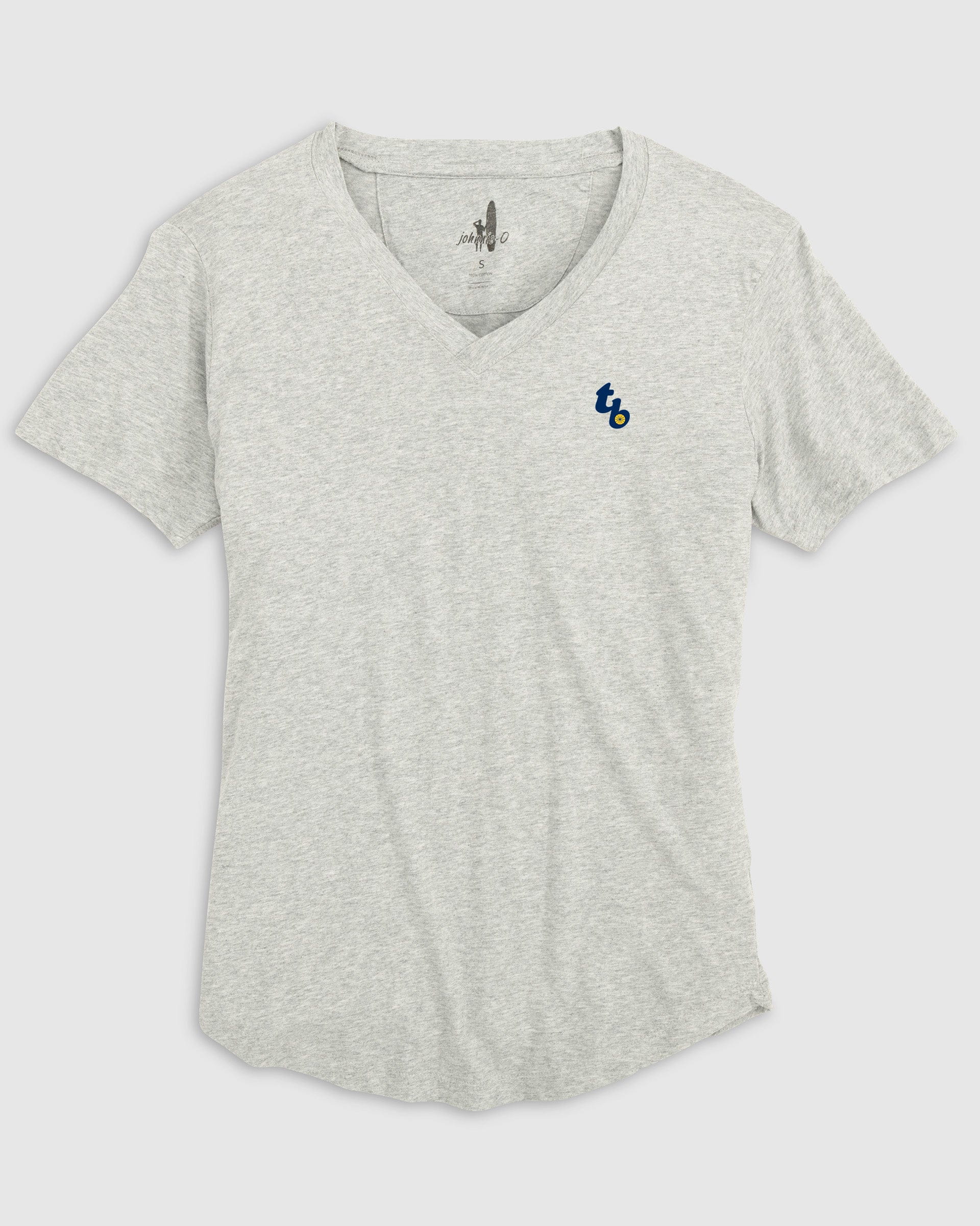 Women's Tama Bay Rays Merediths V-Neck T-Shirt - Cooperstown Logo - Image 2