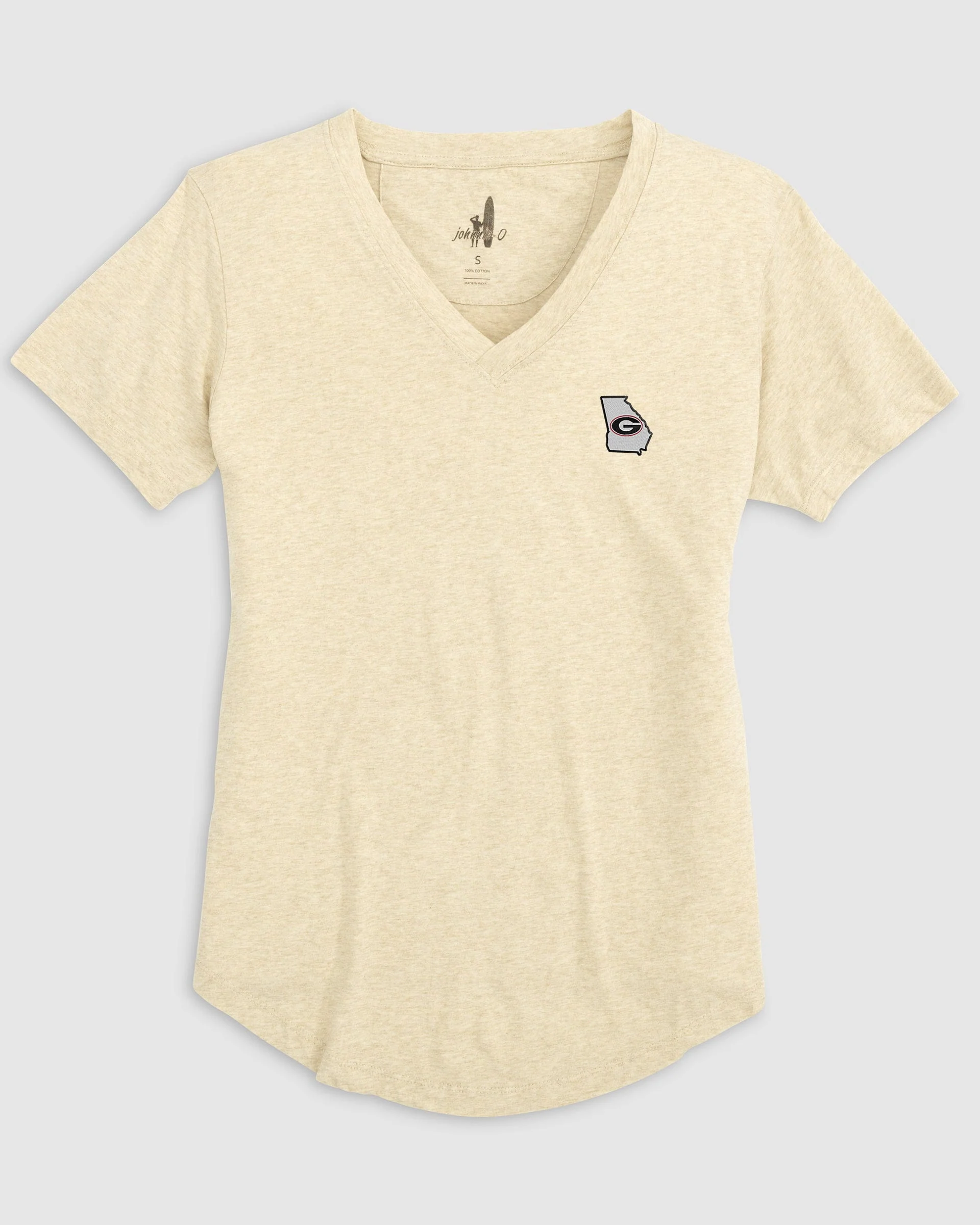 Women's Georgia Merediths V-Neck T-Shirt - State Logo - Image 2