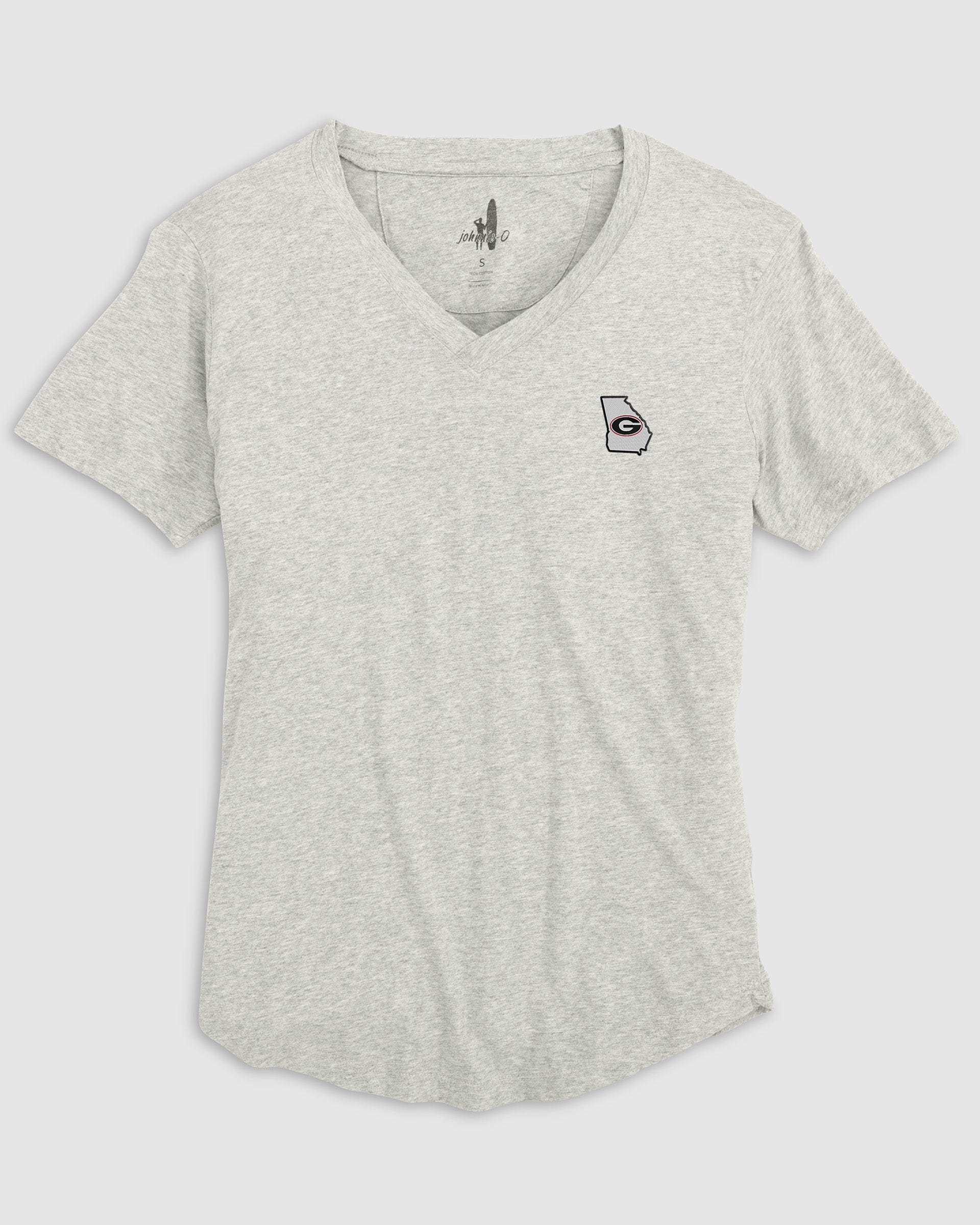 Women's Georgia Merediths V-Neck T-Shirt - State Logo - Image 3