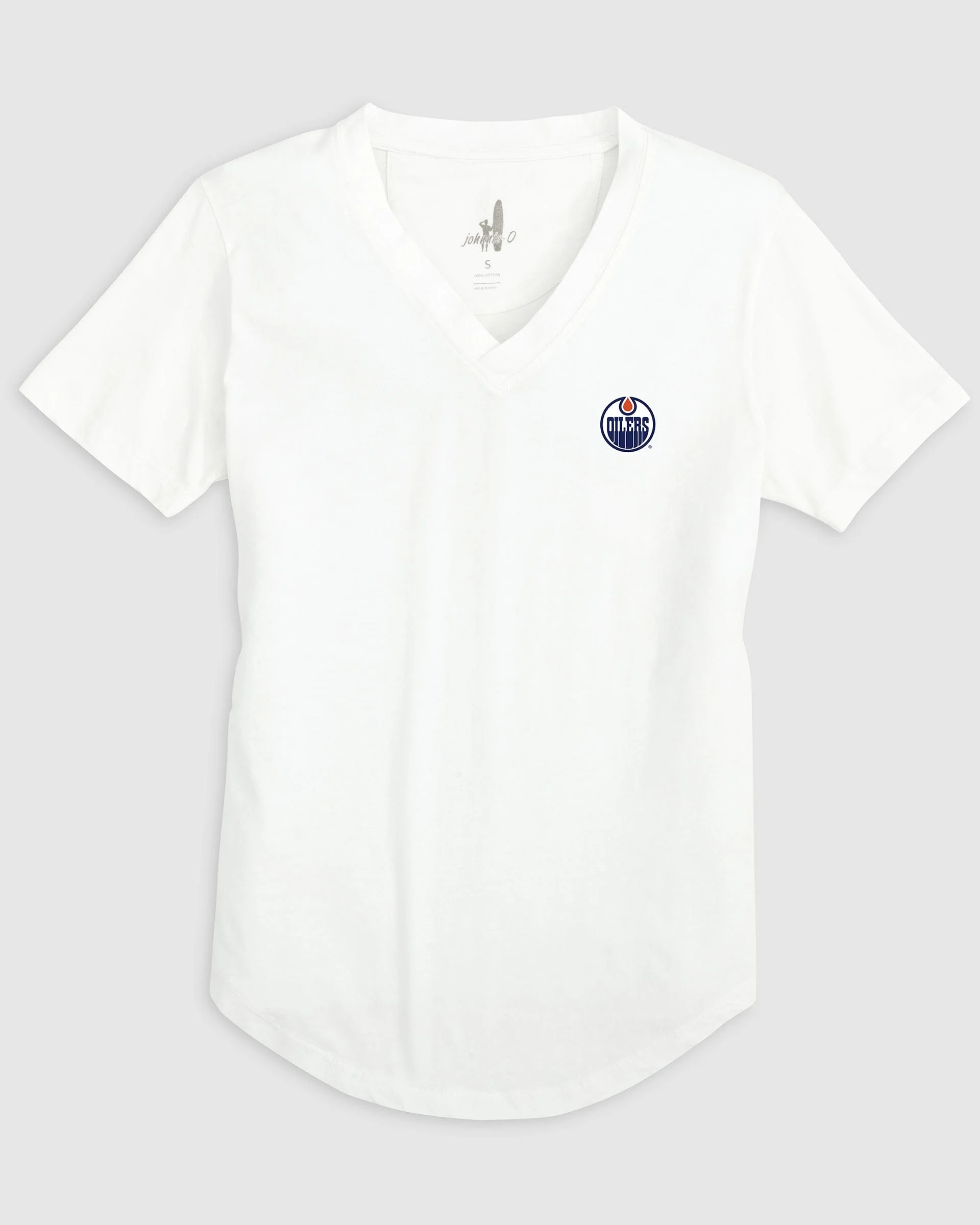 Women's Edmonton Oilers Merediths V-Neck T-Shirt - Image 4