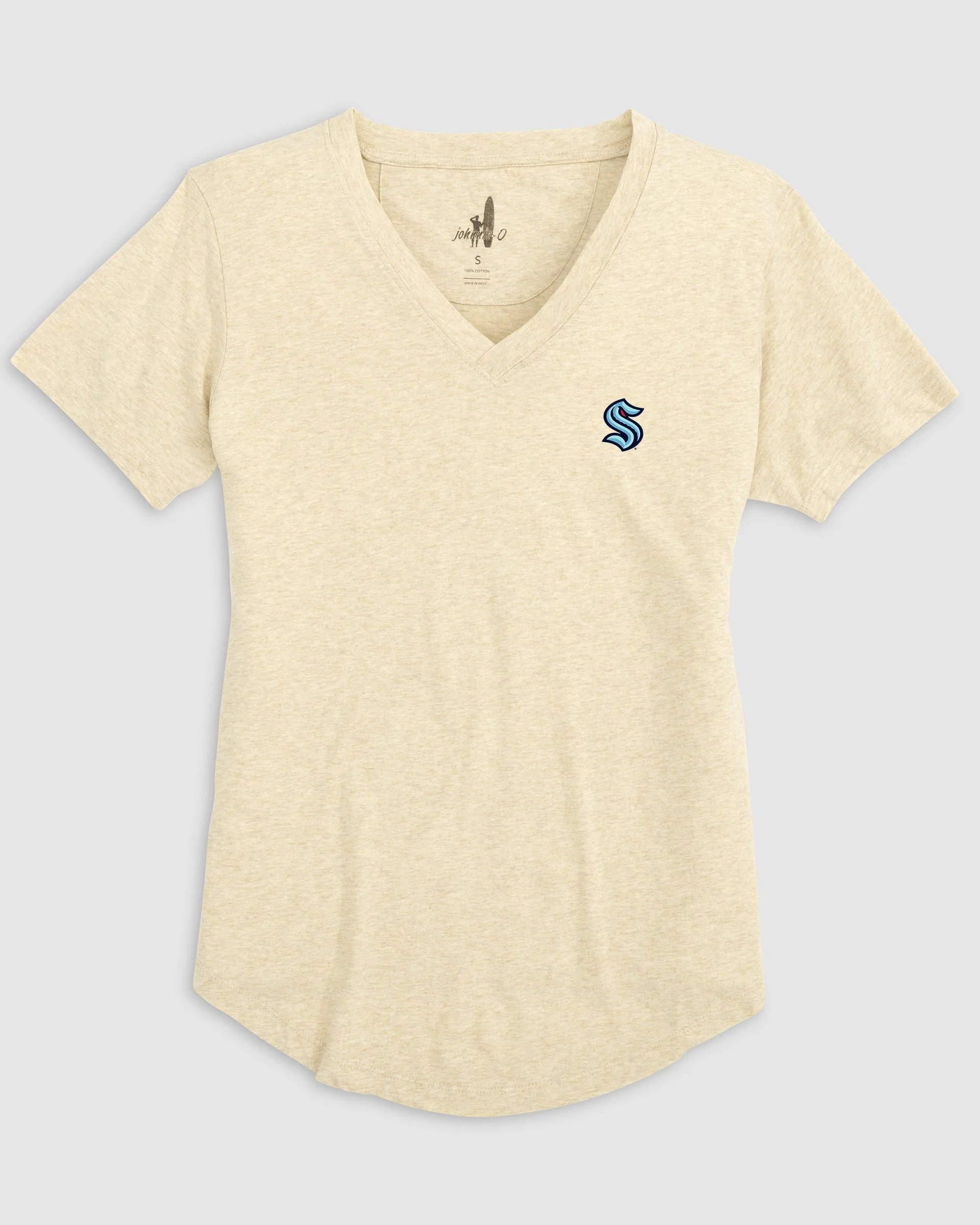 Women's Seattle Kraken Merediths V-Neck T-Shirt - Image 2