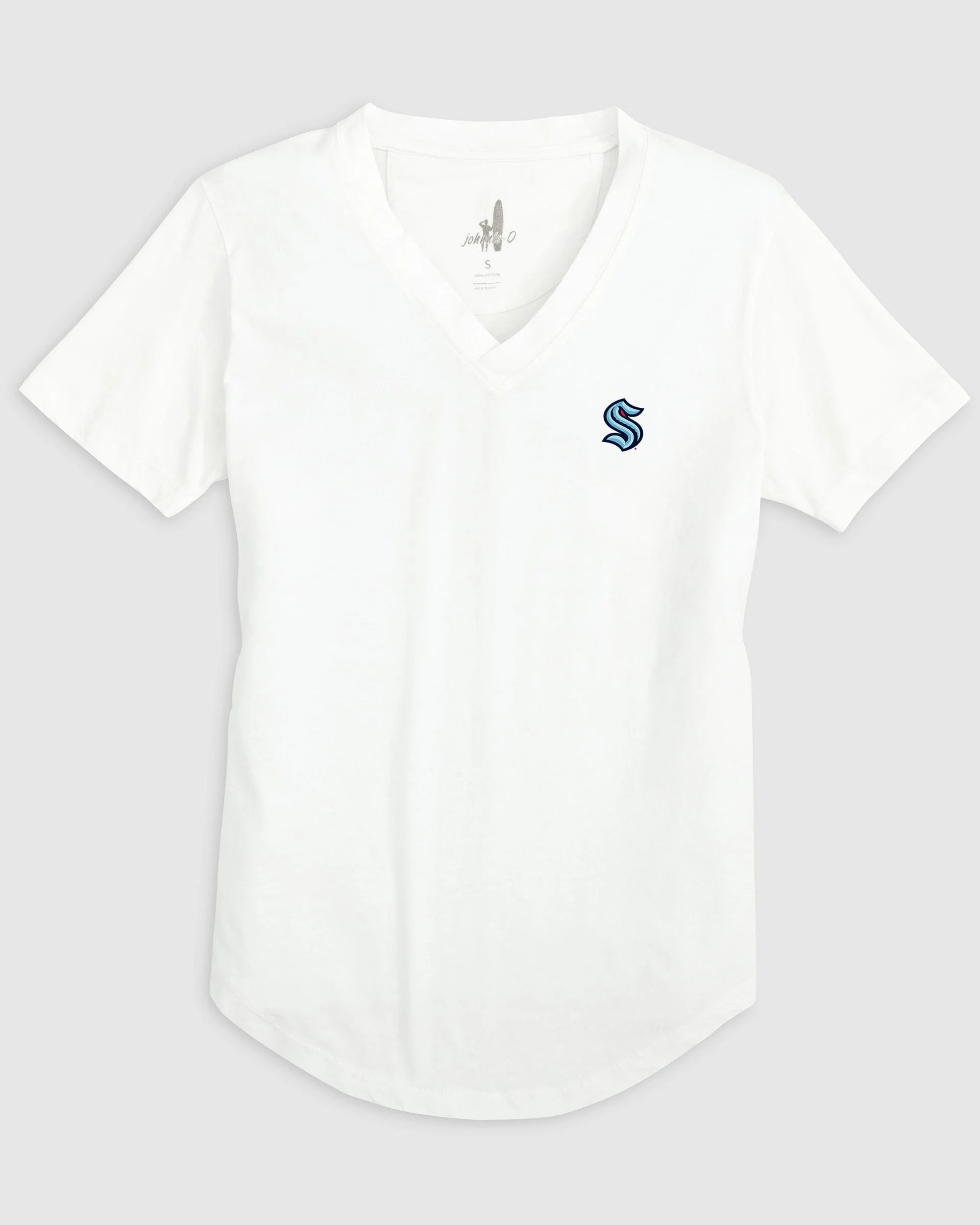 Women's Seattle Kraken Merediths V-Neck T-Shirt - Image 4