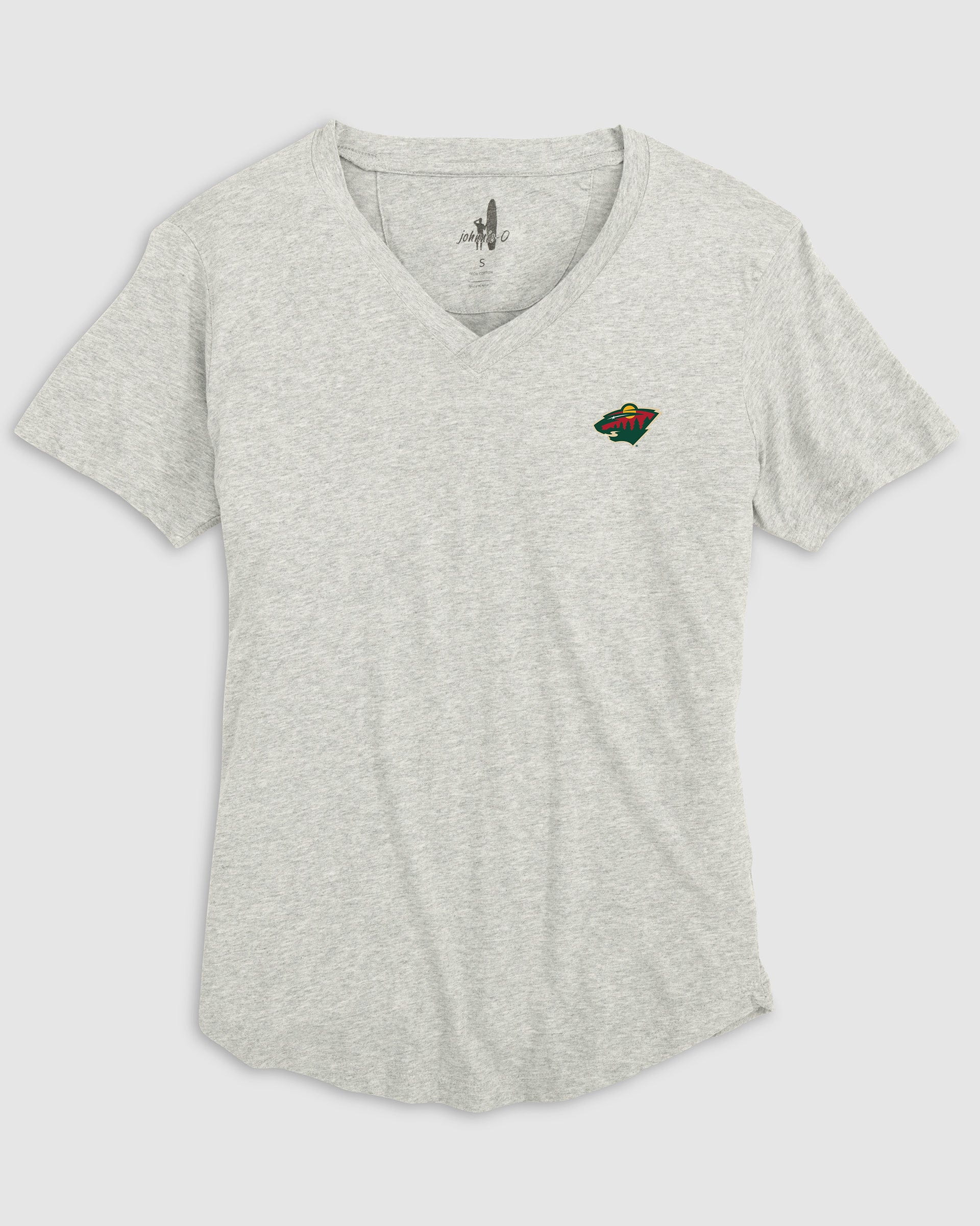 Women's Minnesota Wild Merediths V-Neck T-Shirt - Image 2