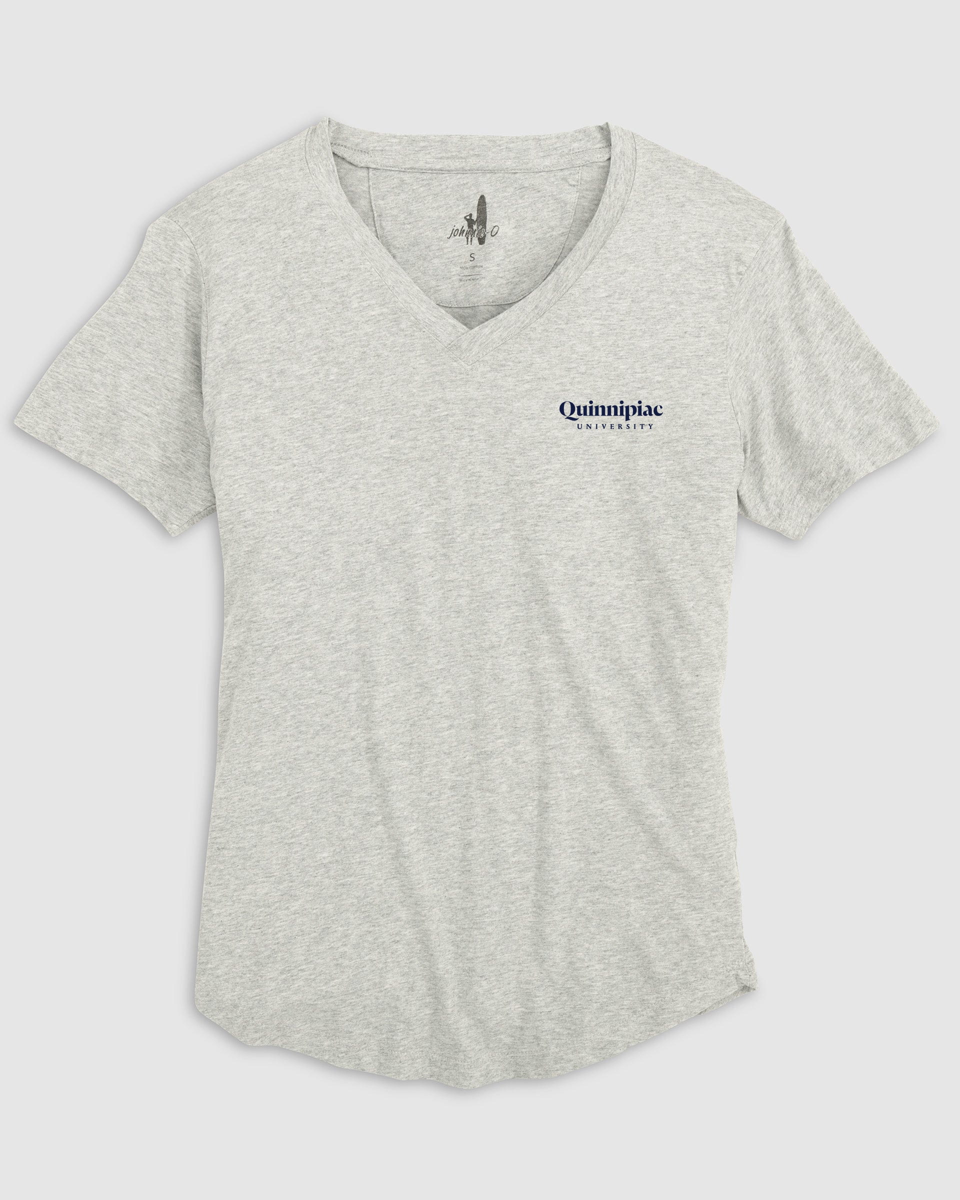 Women's Quinnipiac Merediths V-Neck T-Shirt - Script Logo - Image 2