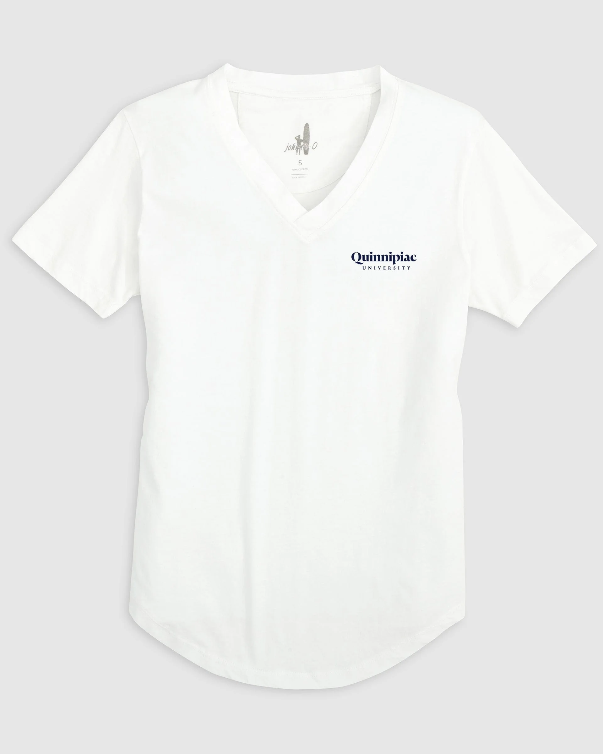 Women's Quinnipiac Merediths V-Neck T-Shirt - Script Logo - Image 5