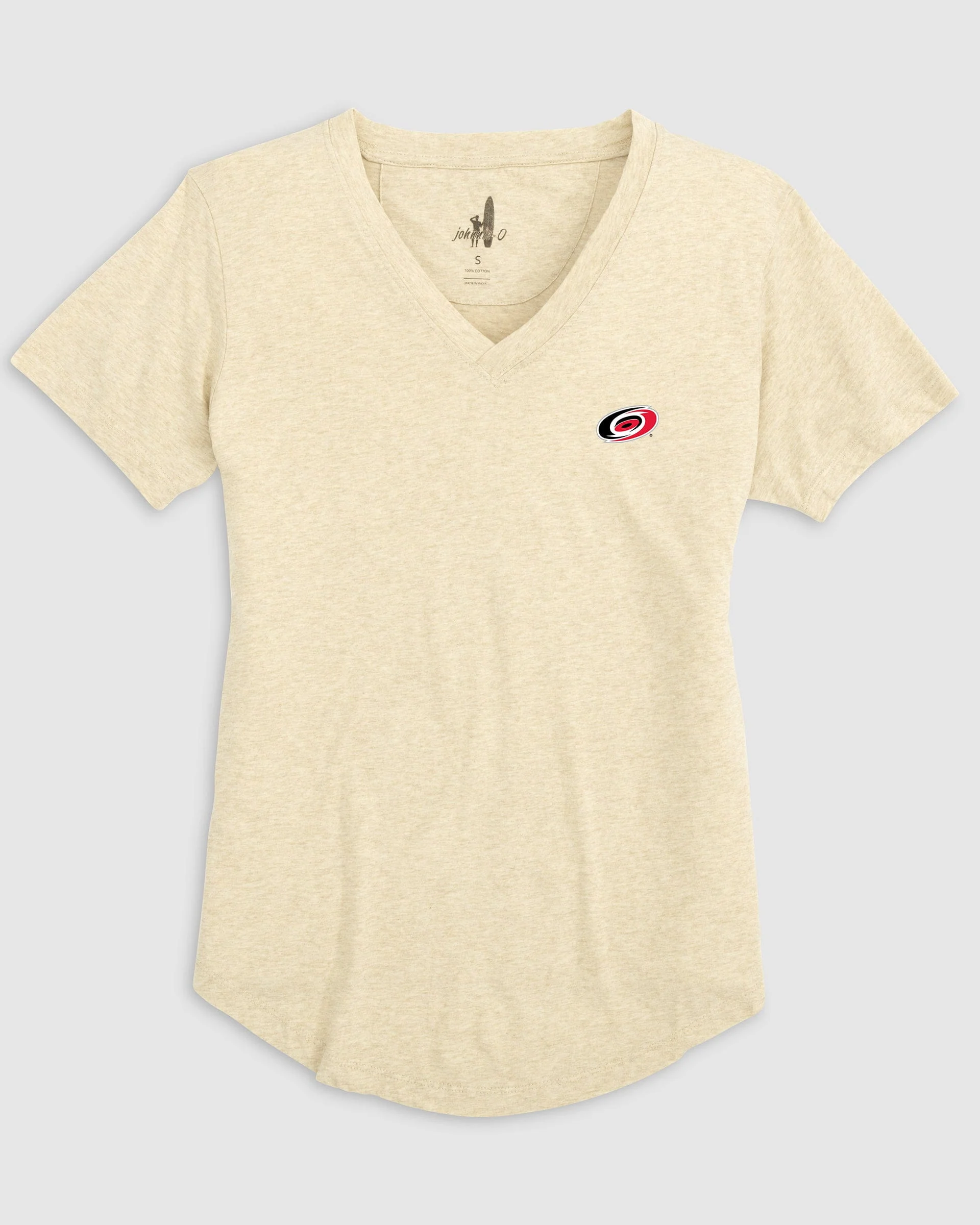 Women's Carolina Hurricanes Merediths V-Neck T-Shirt - Image 2