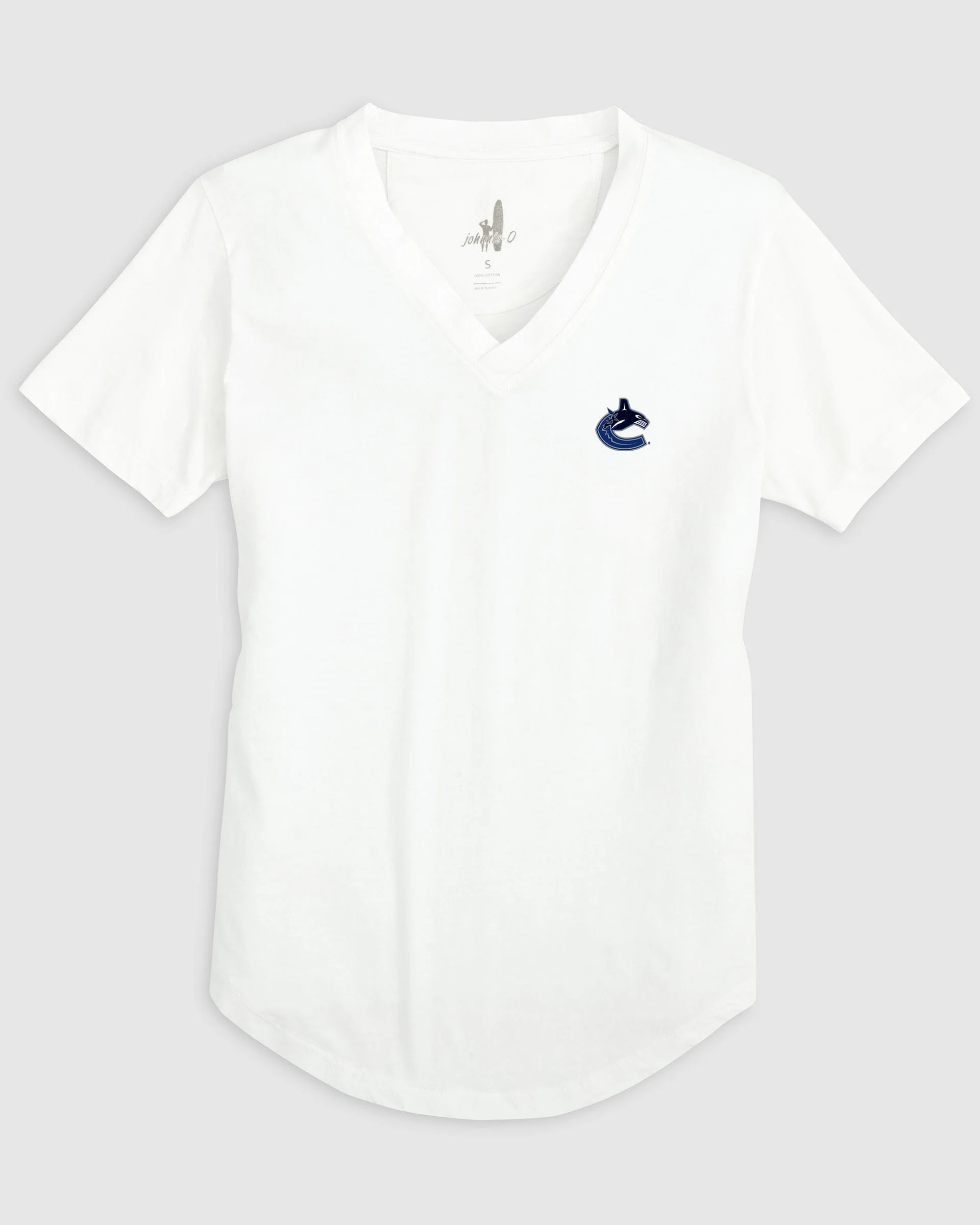 Women's Vancouver Canucks Merediths V-Neck T-Shirt - Image 4