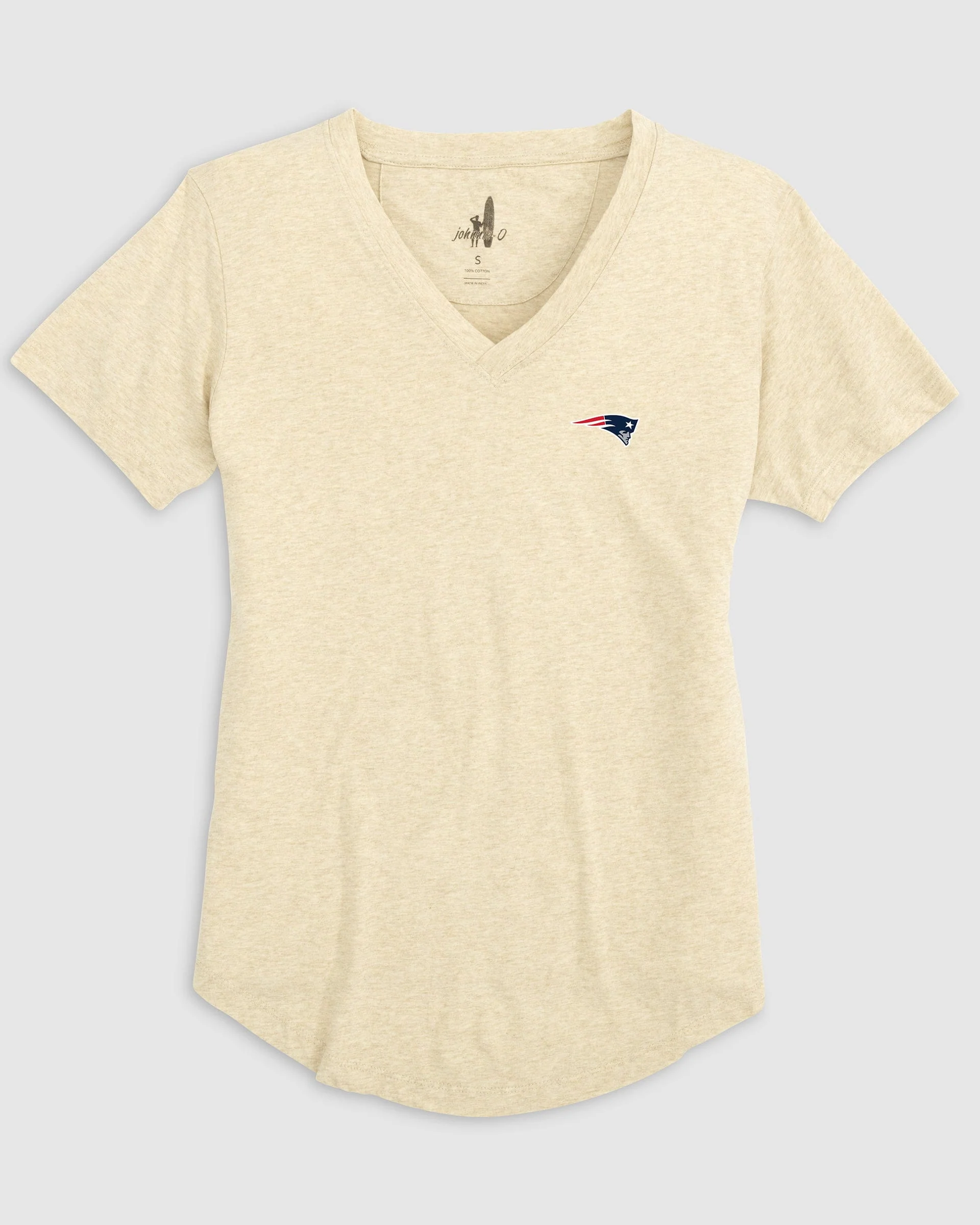 Women's New England Patriots Merediths V-Neck T-Shirt - Image 3