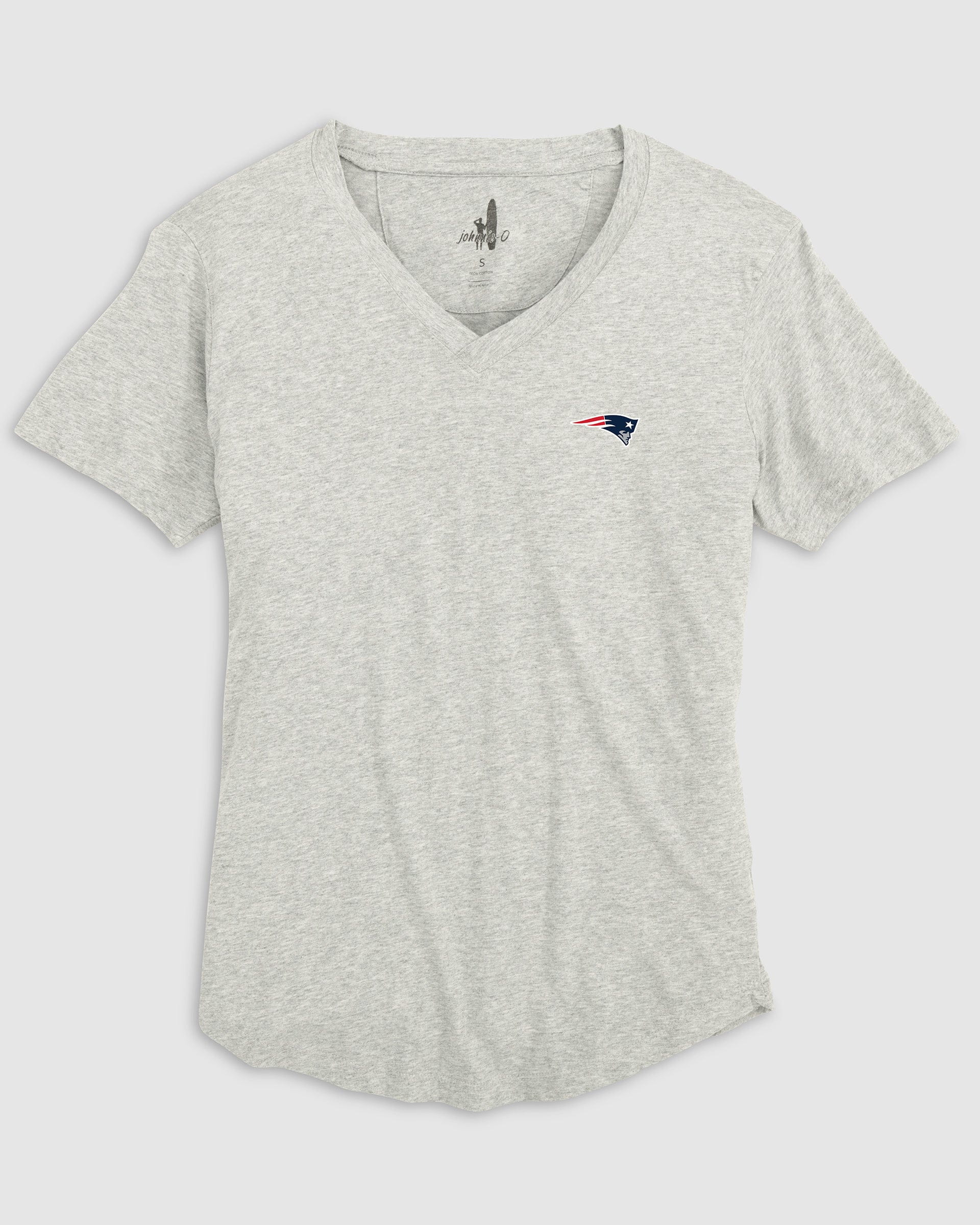 Women's New England Patriots Merediths V-Neck T-Shirt - Image 4