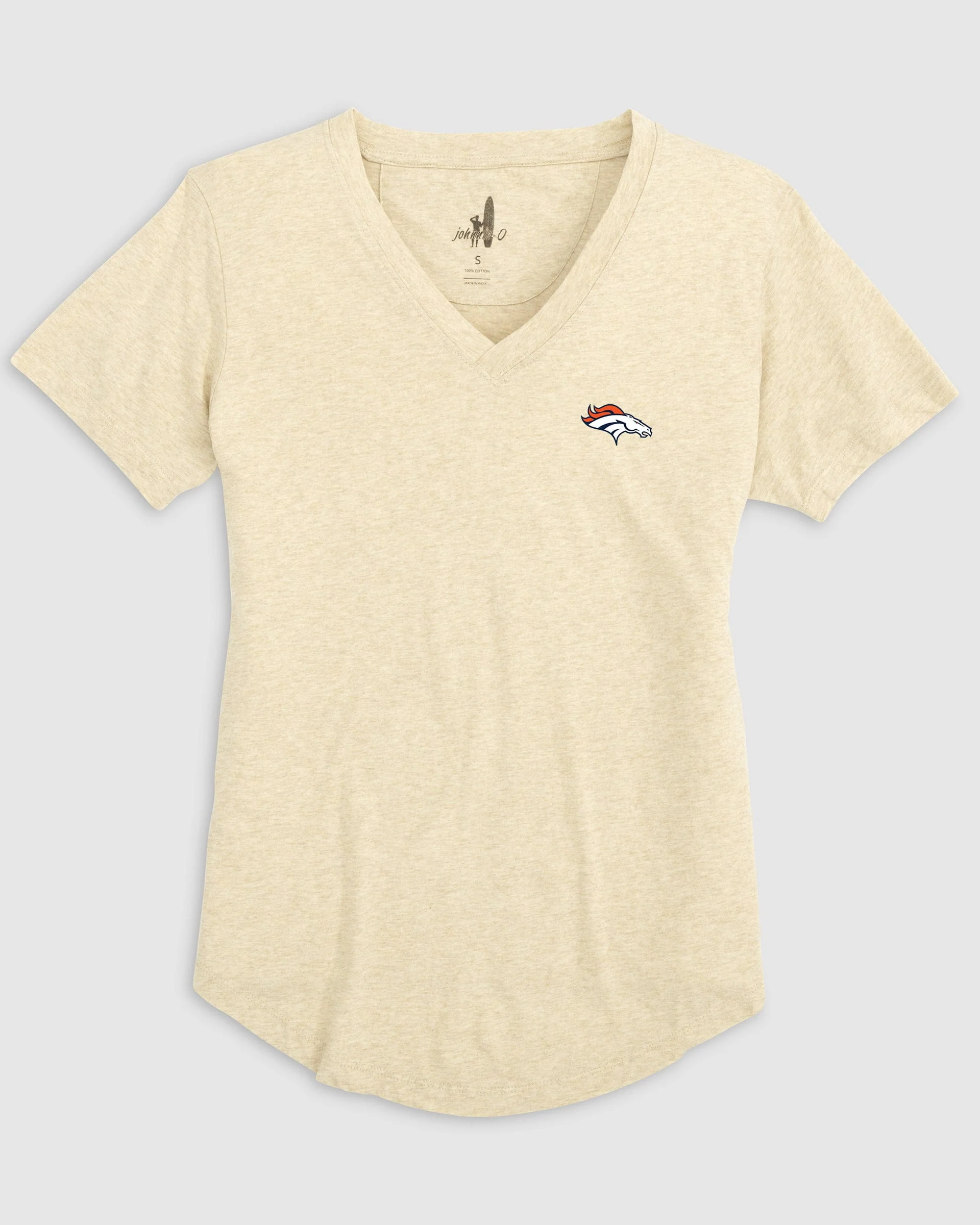 Women's Denver Broncos Merediths V-Neck T-Shirt - Image 3