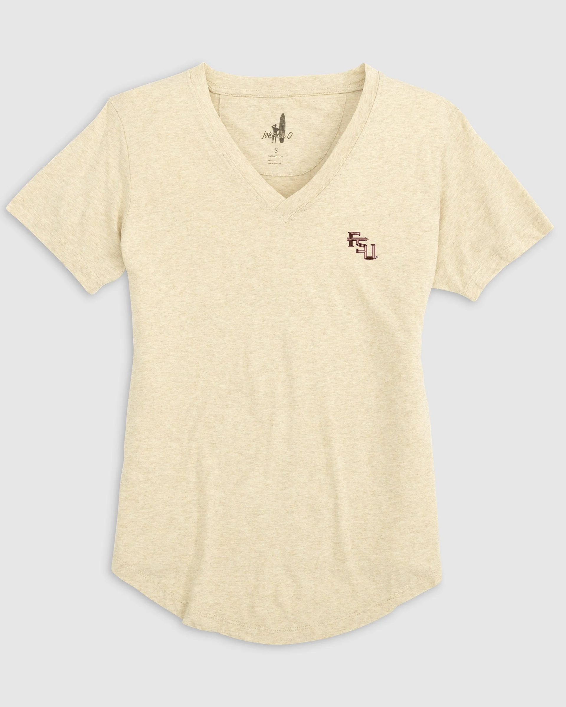Women's Florida State Merediths V-Neck T-Shirt - Stacked Logo - Image 2