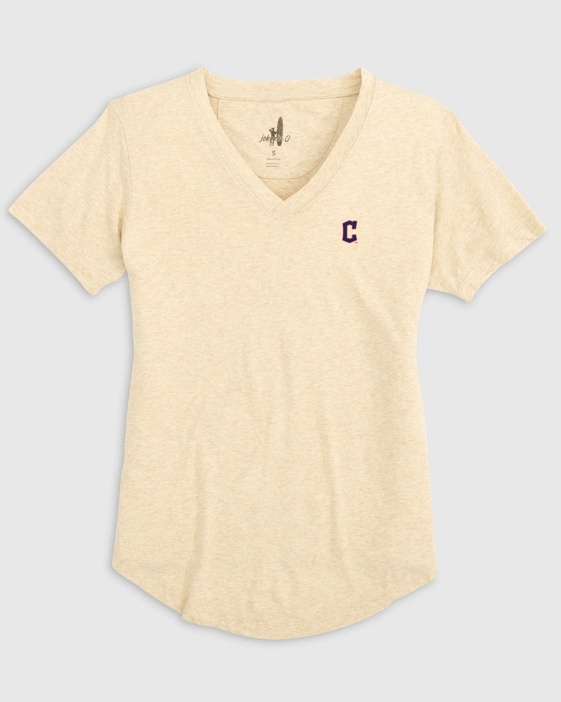 Women's Cleveland Guardians Merediths V-Neck T-Shirt - Image 10