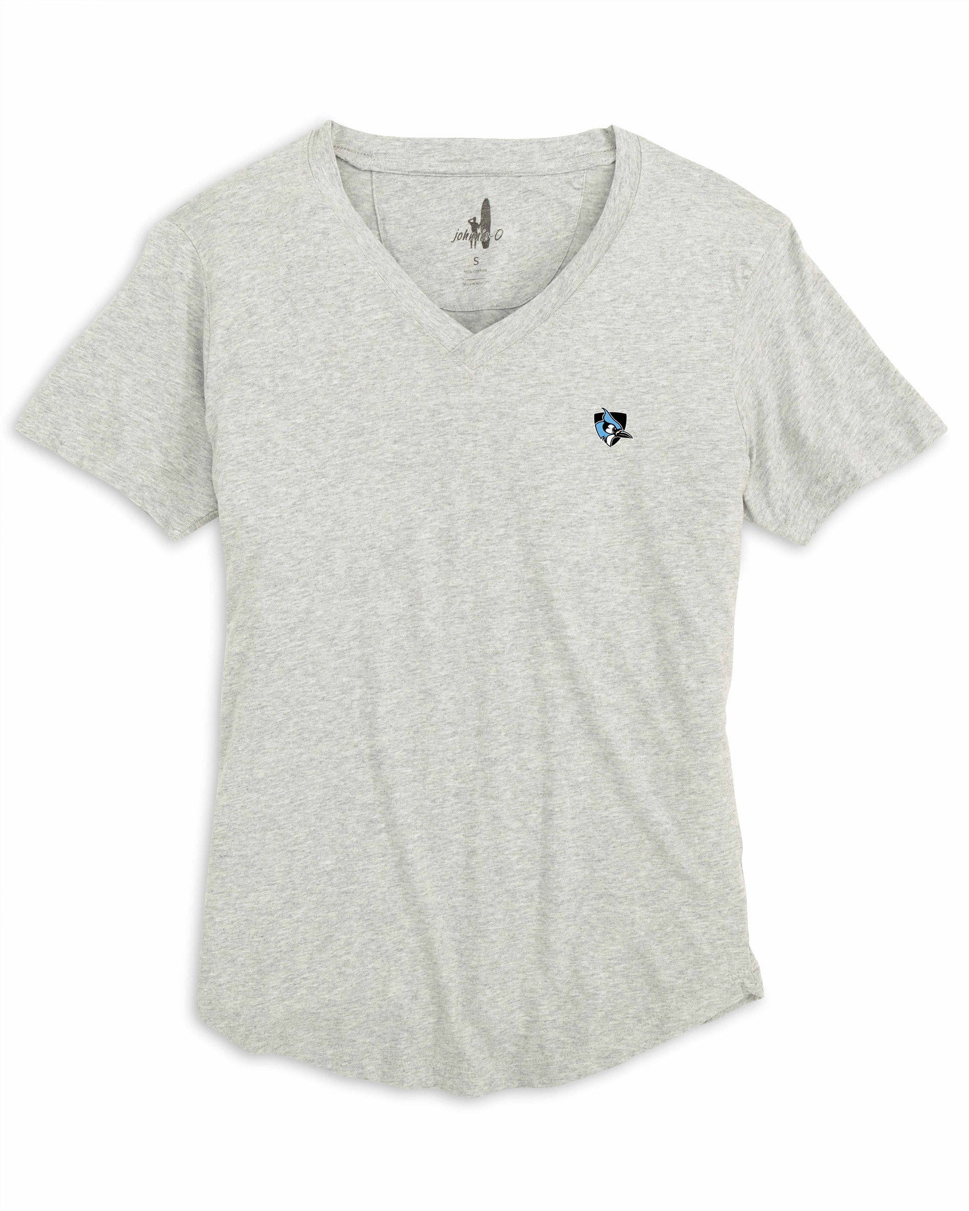 Johns Hopkins V-Neck T-Shirt- Athletic Logo - Image 3