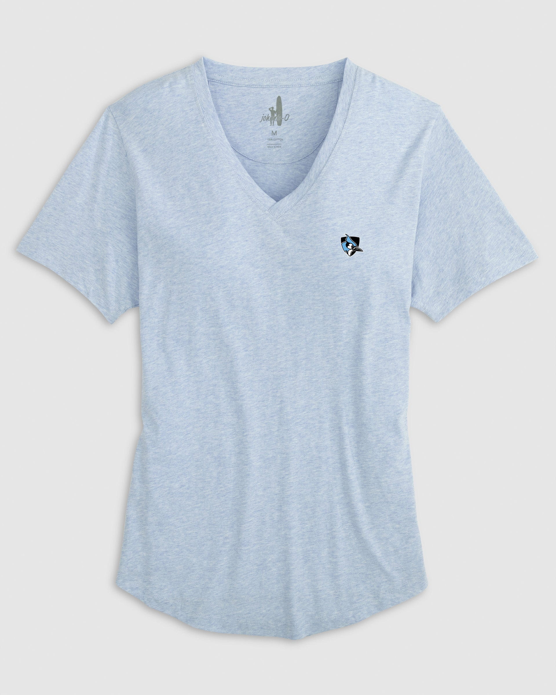 Johns Hopkins V-Neck T-Shirt- Athletic Logo - Image 4